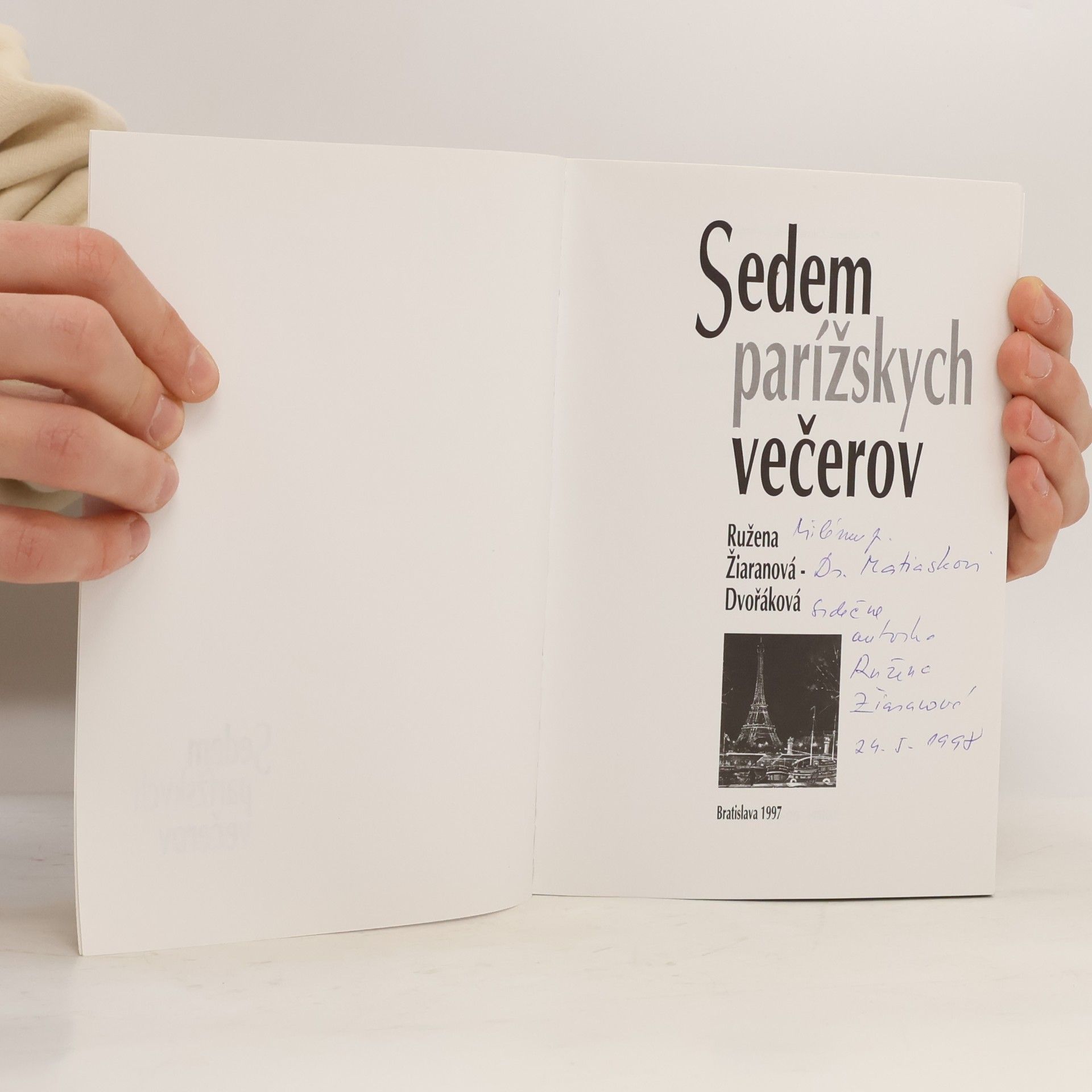 Ružena Dvořáková Žiaranová Sedem parížskych večerov