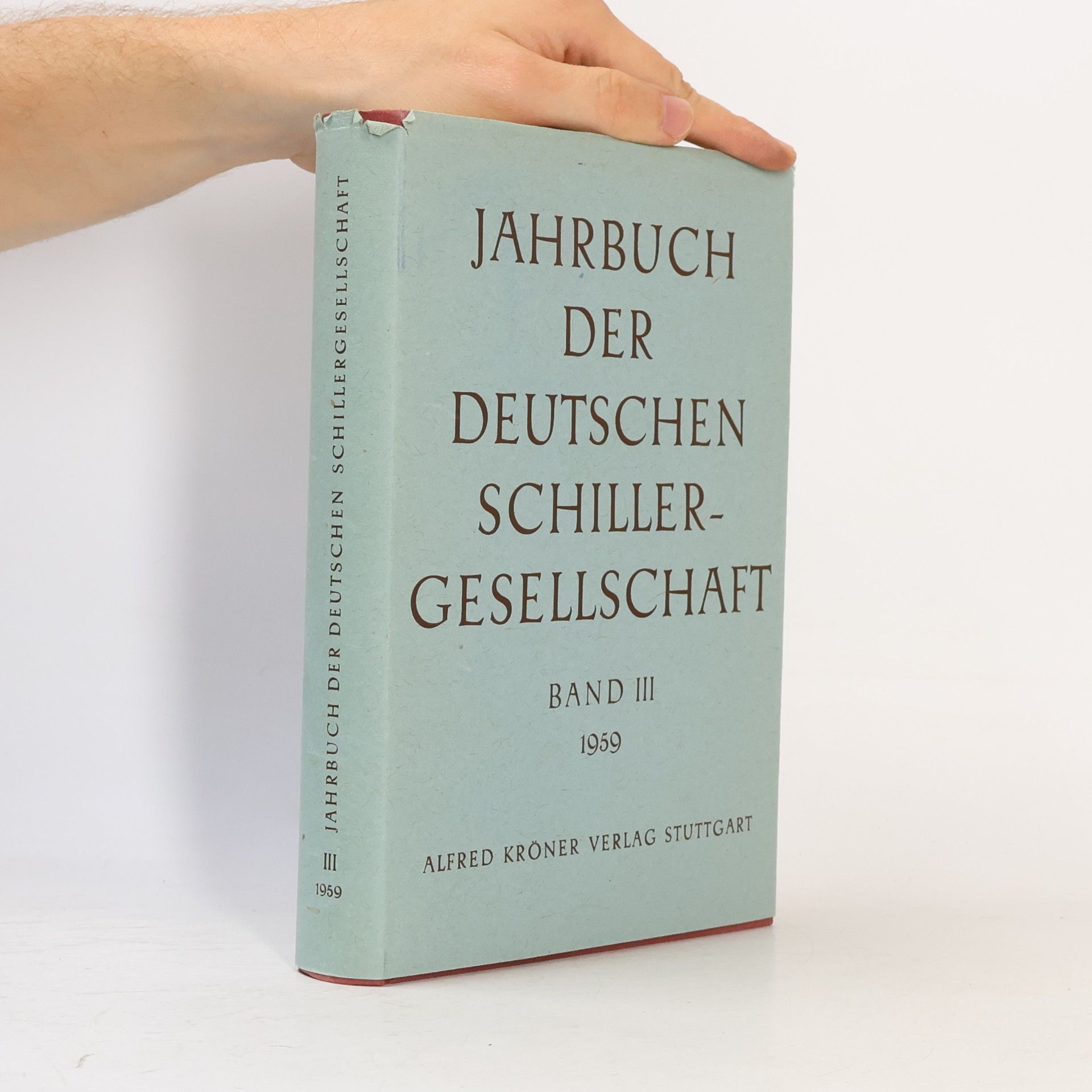 Autorenkollektiv Jahrbuch der Deutschen Schiller-Gesellschaft. Band III