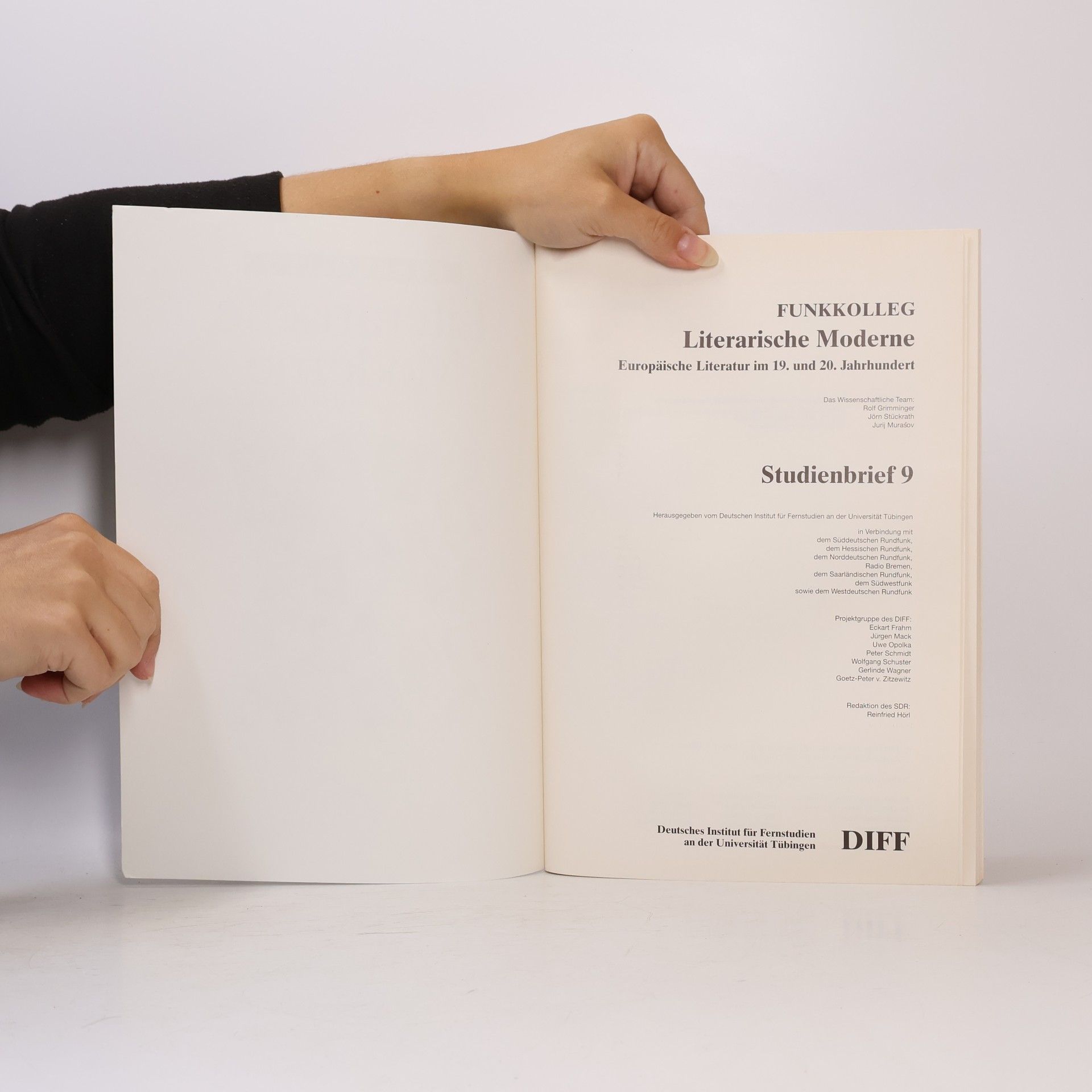 Various authors Literarische Moderne. Studienbrief 9