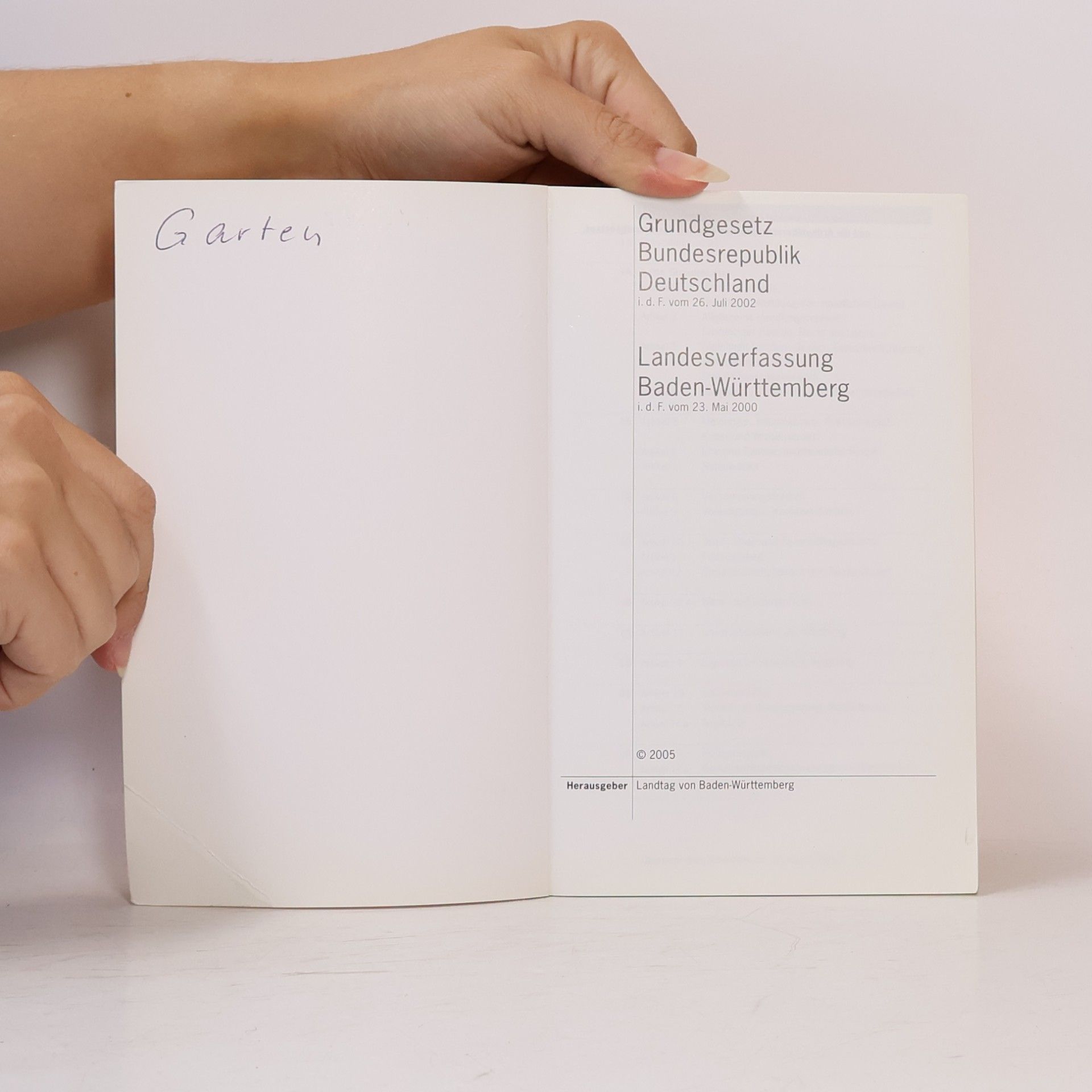Autorenkollektiv Grundgesetz Landesverfassung