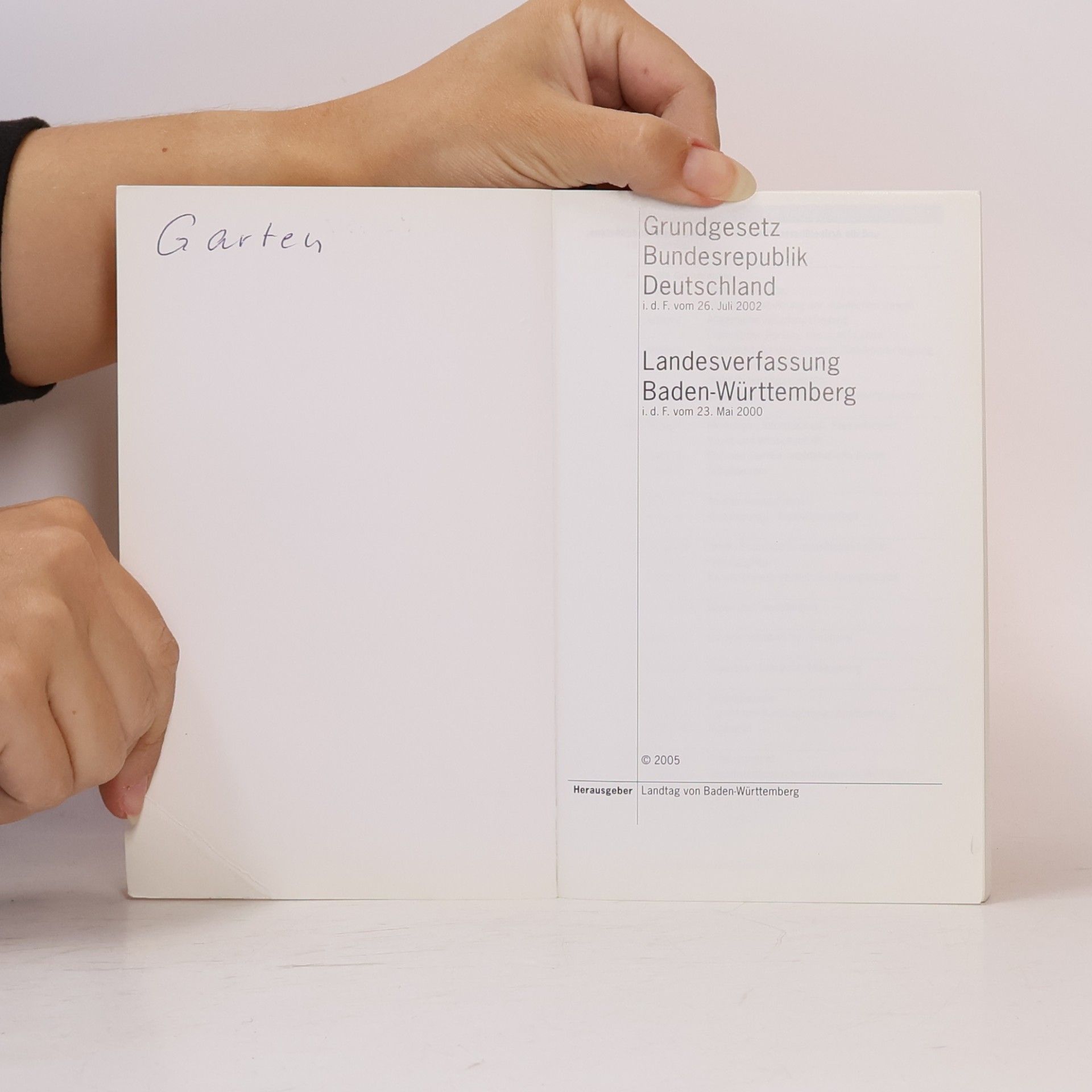Autorenkollektiv Grundgesetz Landesverfassung