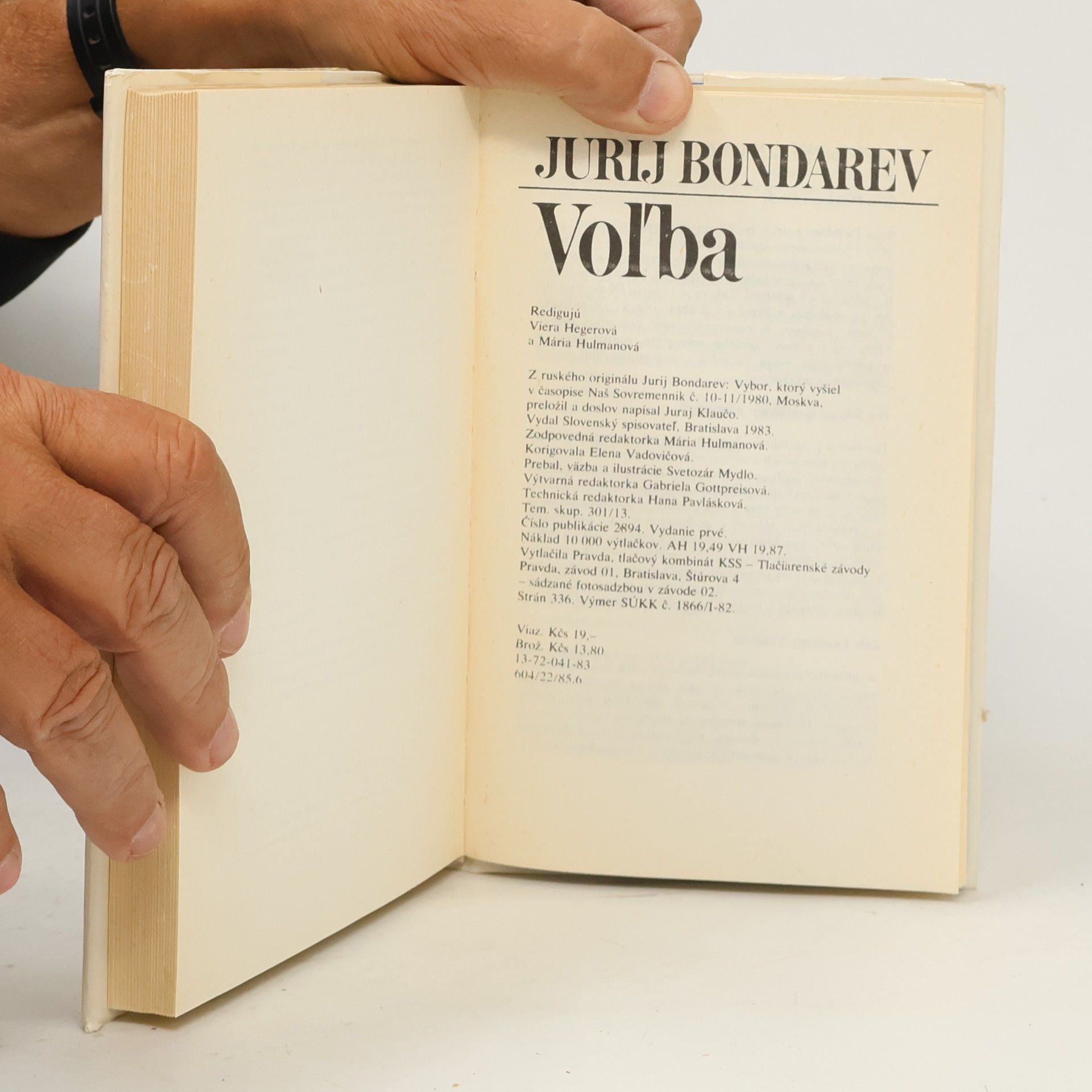 Yuri Bondarev Voľba