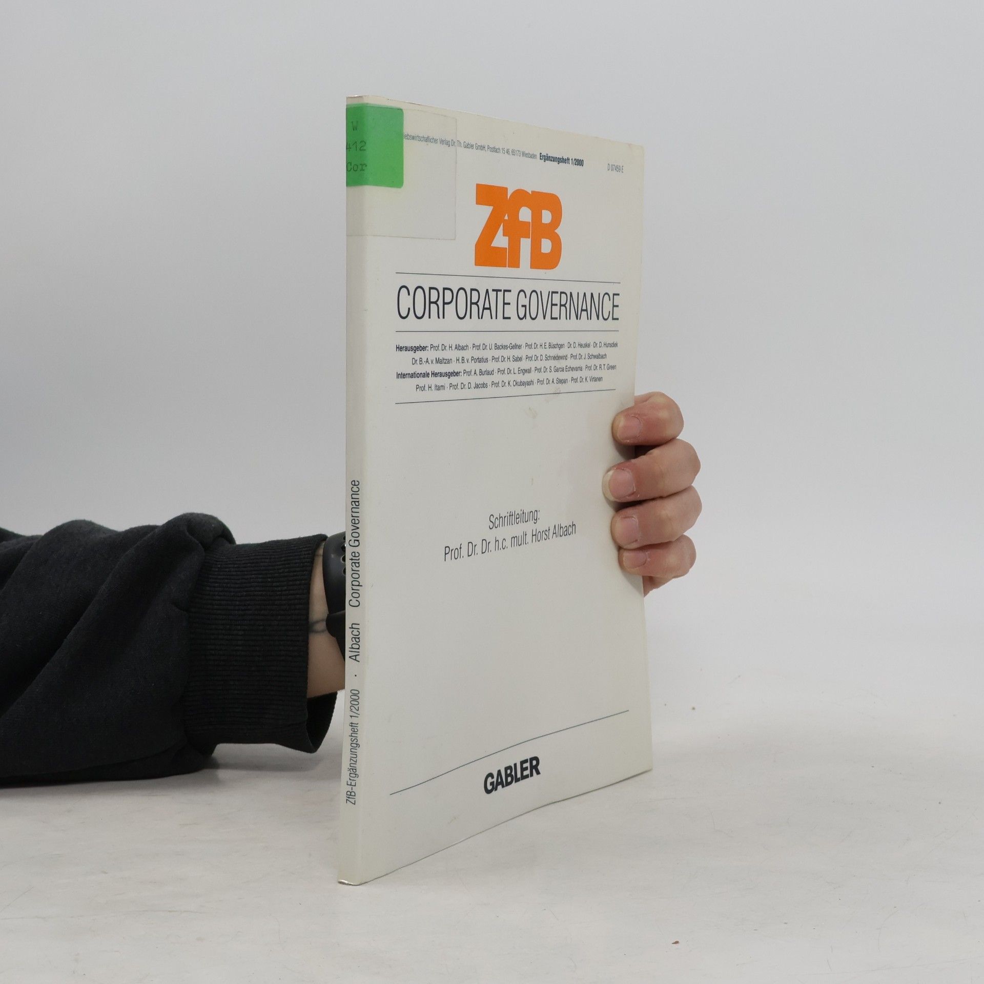 L. Engwall ZfB Special Issue - 1: Corporate Governance