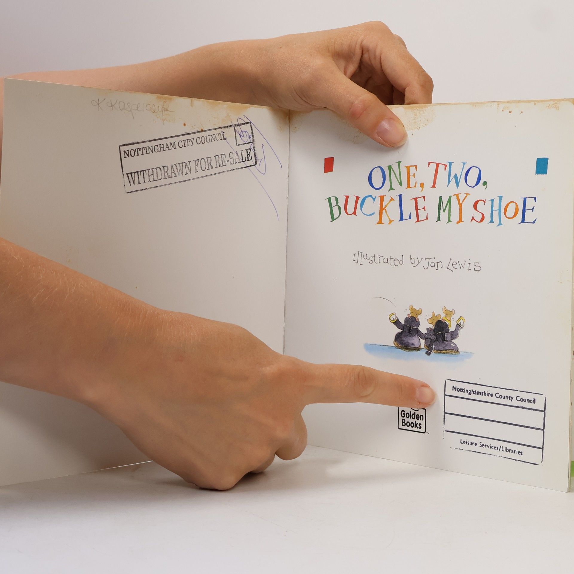 Jan Lewis Golden Books: One, Two, Buckle My Shoe