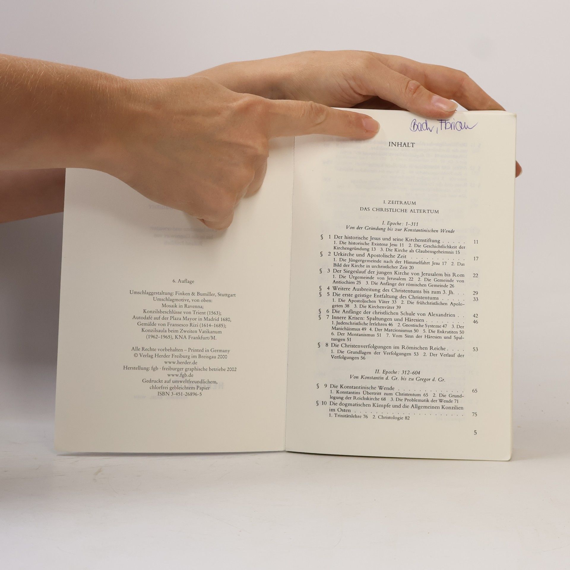 August Franzen Kleine Kirchengeschichte