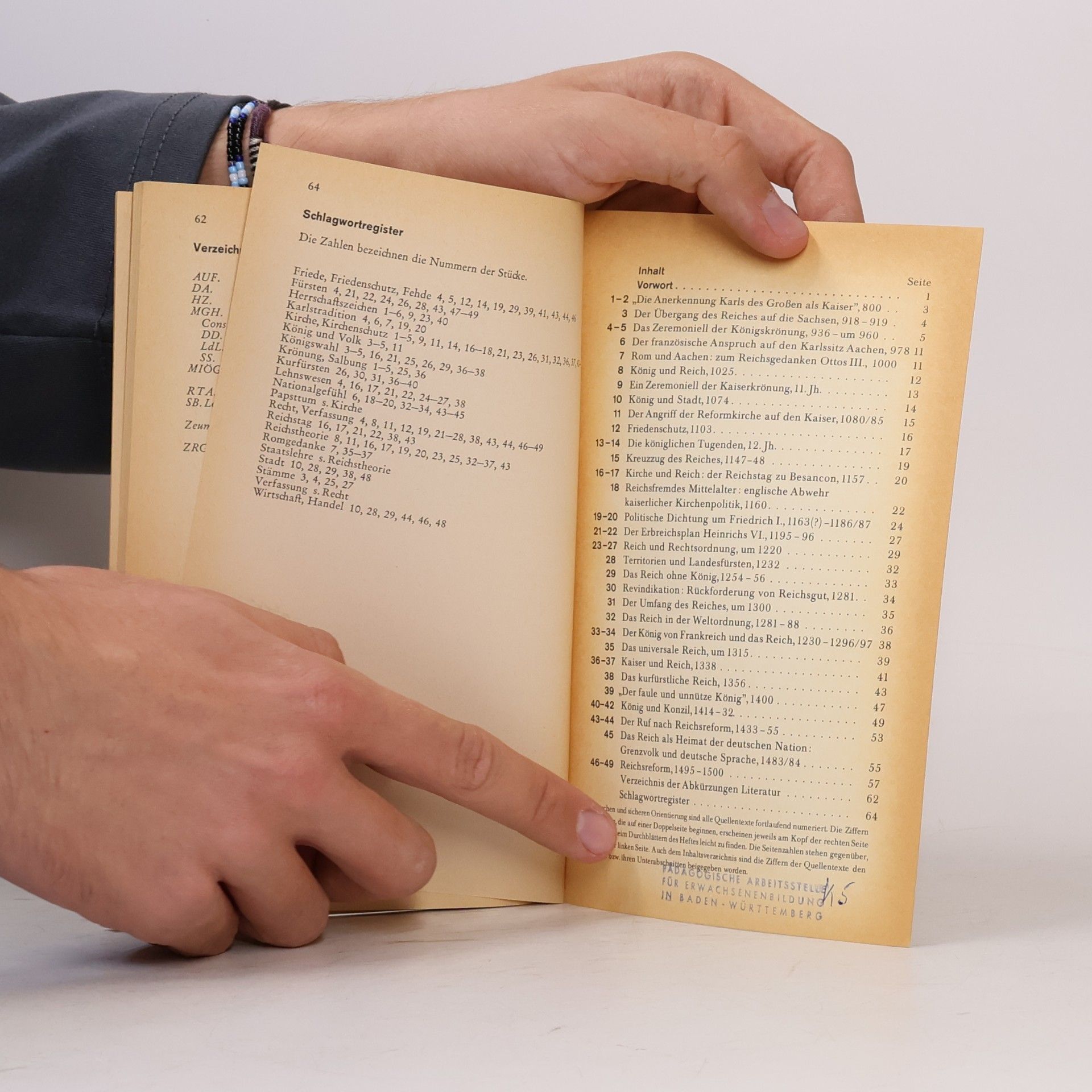 J. Leuschner Quellen- und Arbeitshefte zur Geschichte und Politik: Das Reich des Mittelalters
