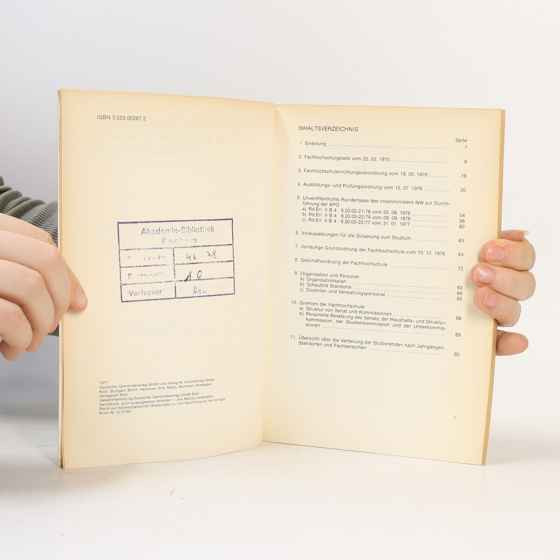 Ernst Pappermann Handbuch der Fachhochschule für Öffentliche Verwaltung Nordrhein-Westfalen