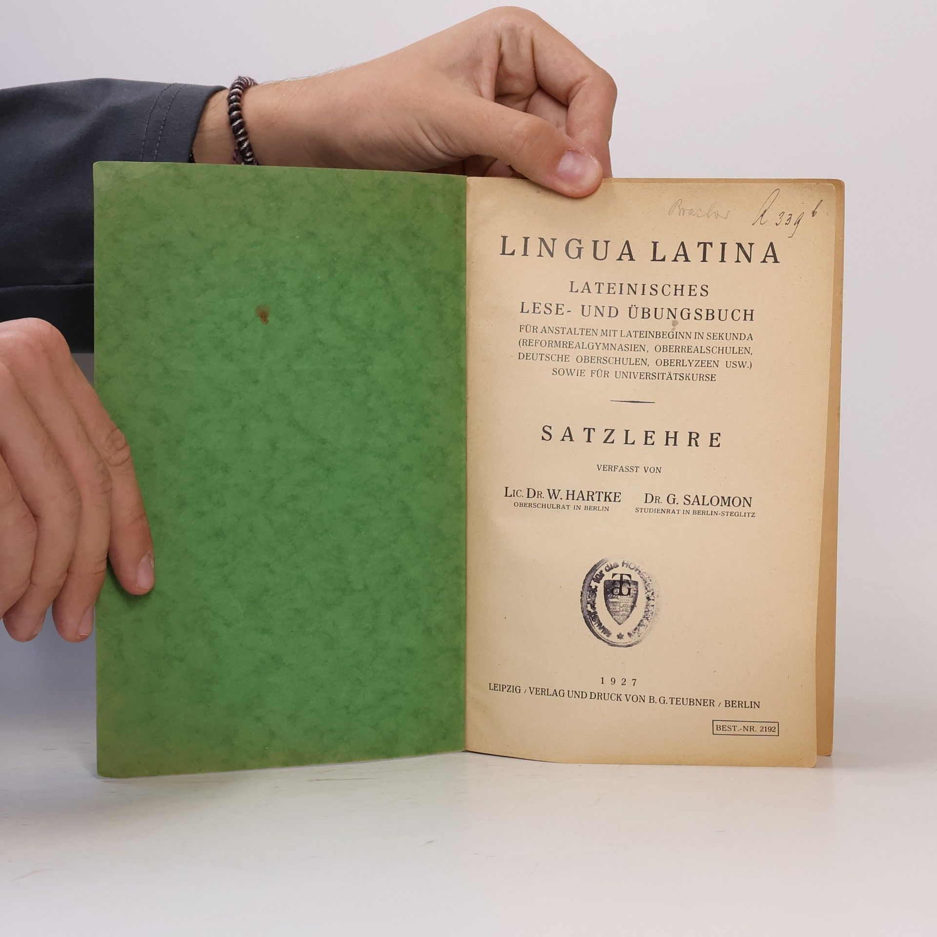 Various authors Lingua Latina – Lateinisches Lese- und Übungsbuch: Satzlehre
