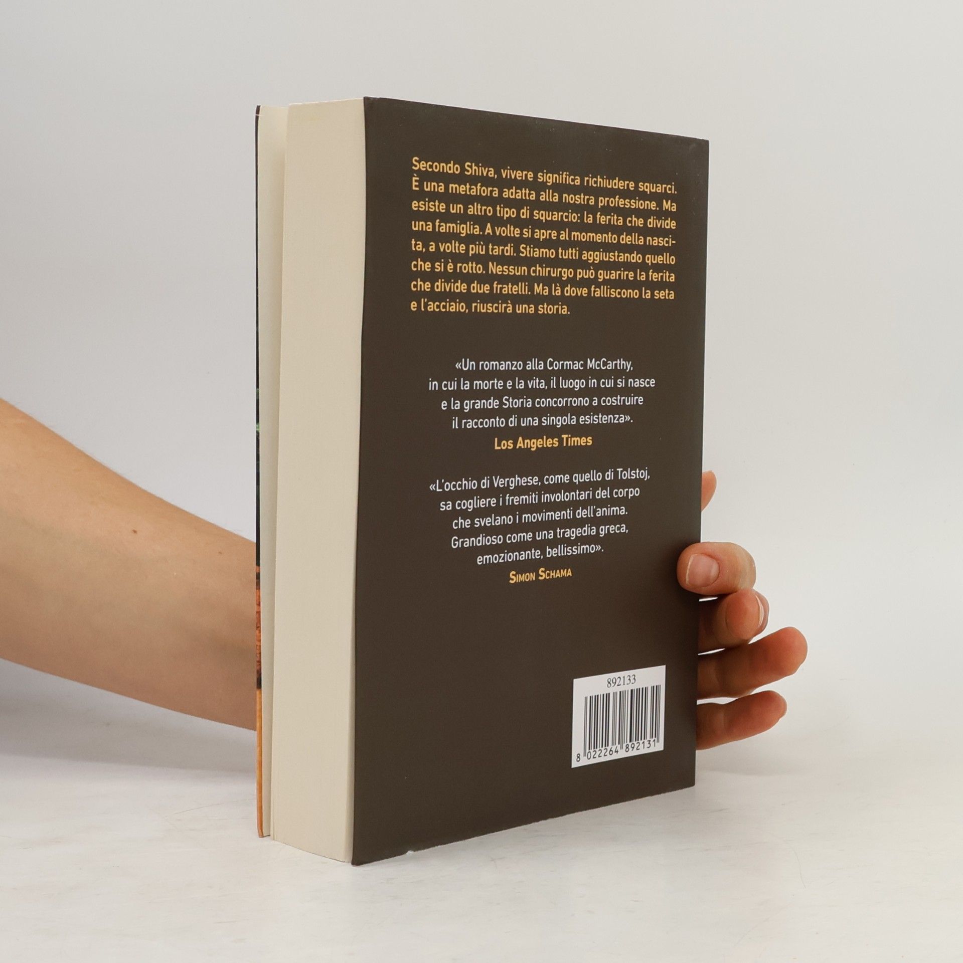 A. Abraham Verghese La porta delle lacrime