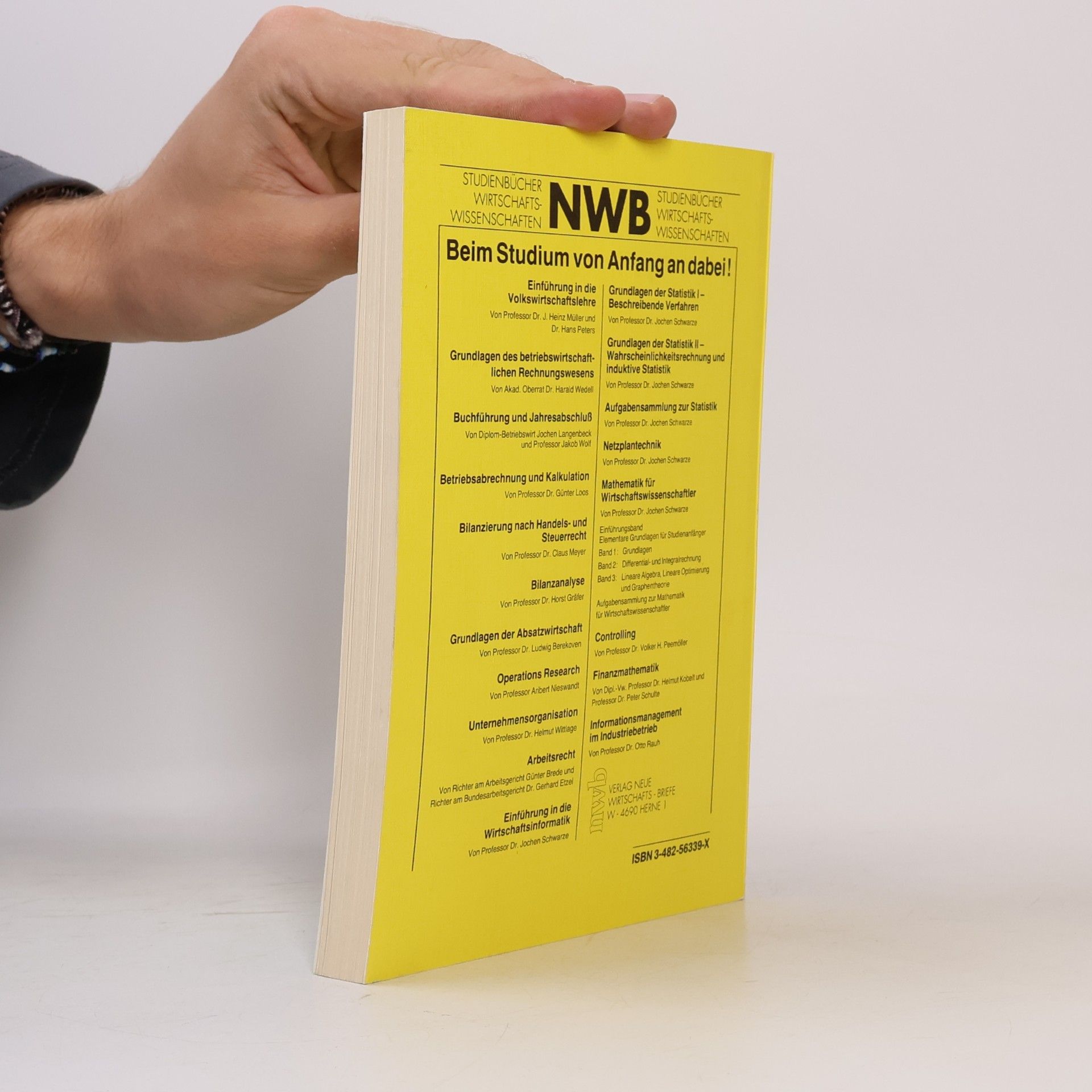Jochen Schwarze NWB-Studienbücher - 3: Mathematik für Wirtschaftswissenschaftler