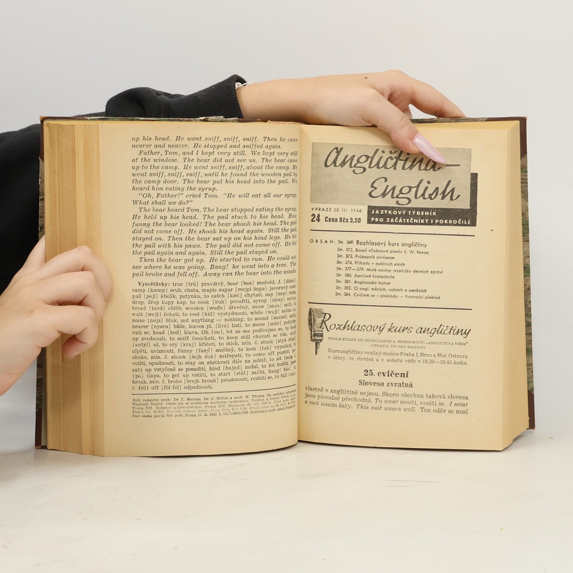 Autores varios Angličtina. English. Jazykový týdeník. Říjen 1945 - září 1946.