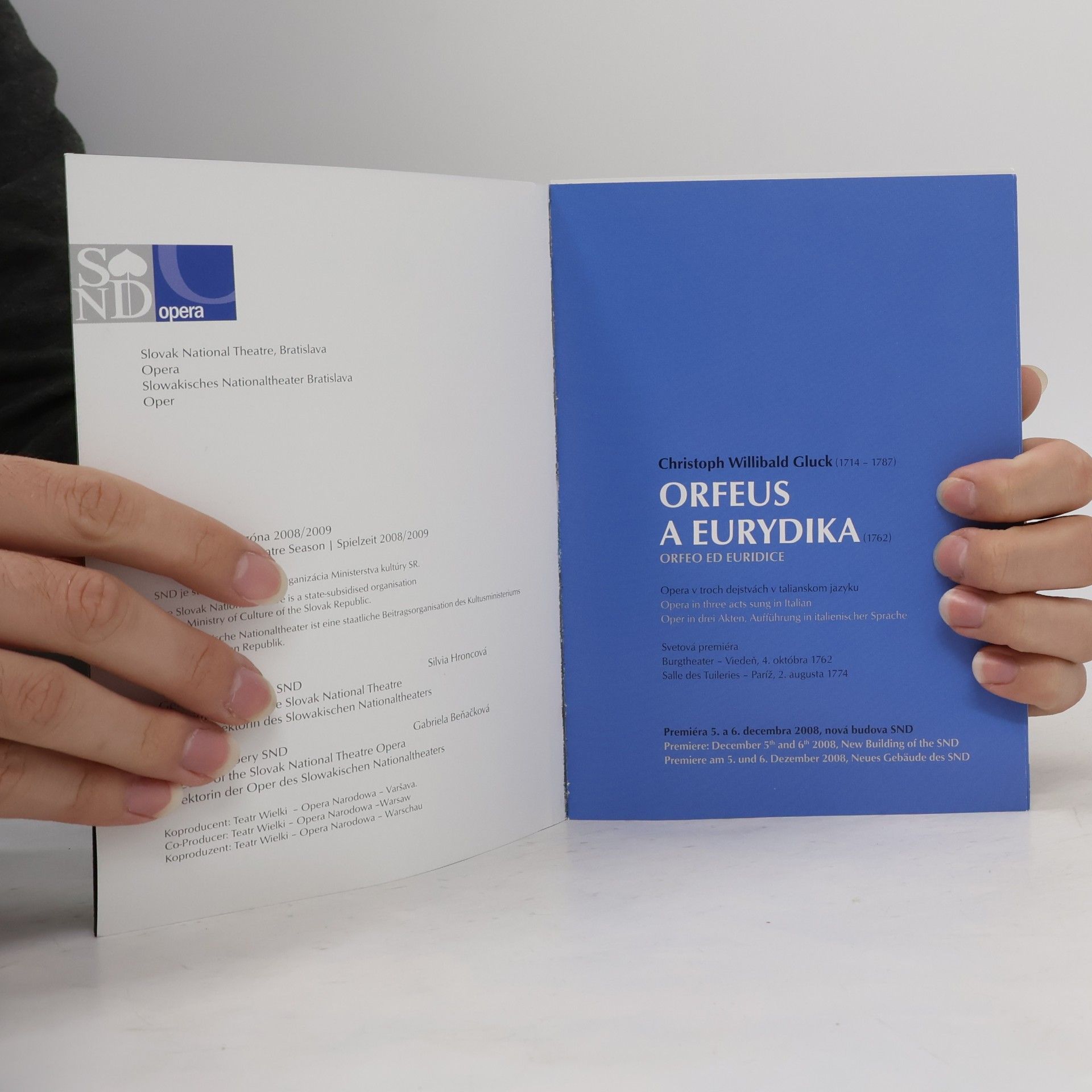 Christoph Willibald Gluck Orfeus a Eurydika