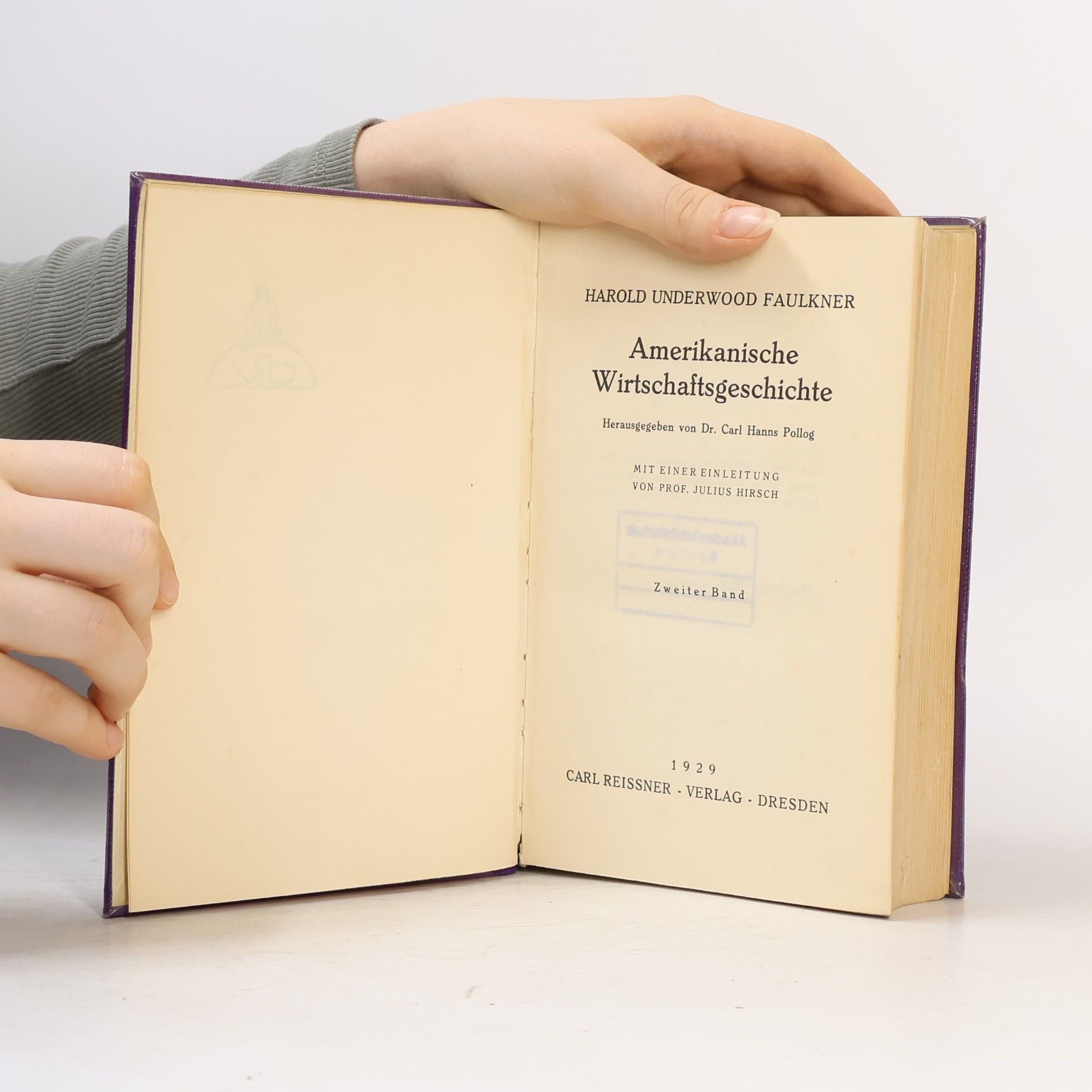Harold Underwood Faulkner Amerikanische Wirtschaftsgeschichte