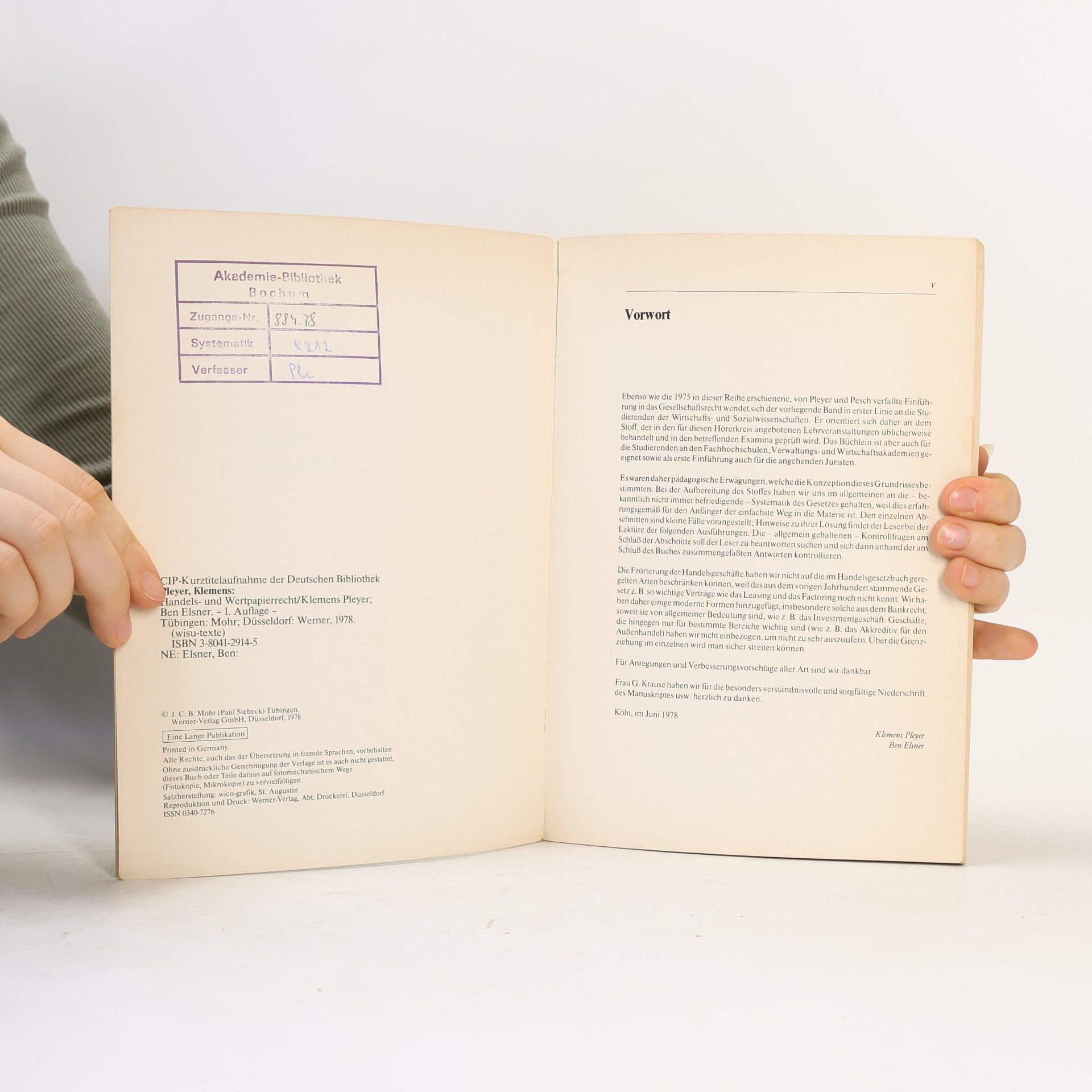 Klemens Pleyer wisu-texte: Handels- und Wertpapierrecht