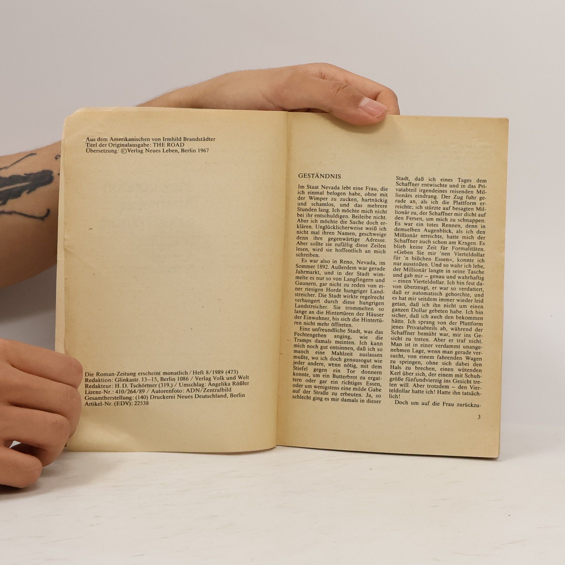 Jack London Abenteuer eines Tramps