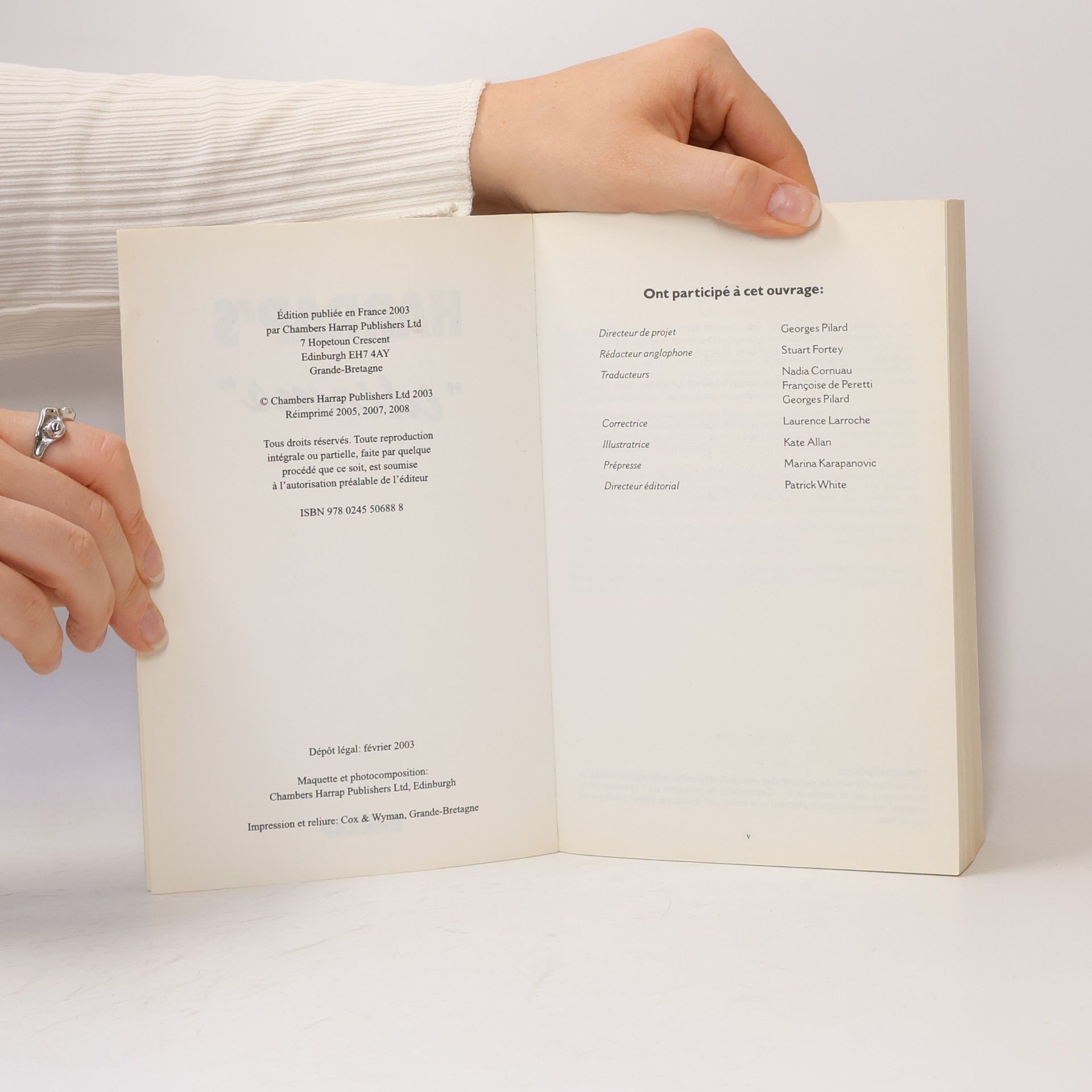 Georges Pilard Harrap's Idioms, Toutes les expressions typiquement anglaises