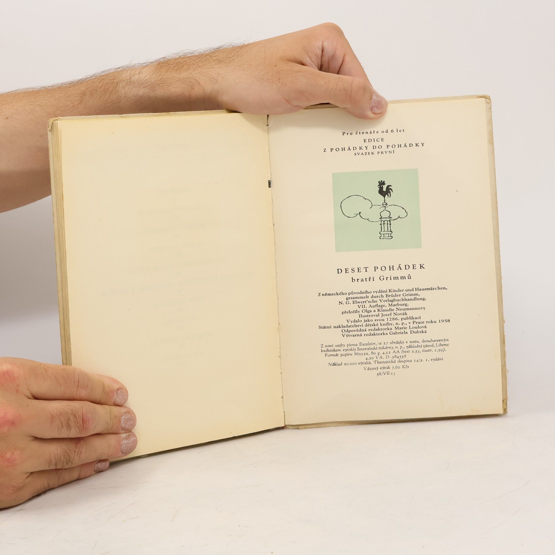 Jacob Grimm Deset pohádek bratří Grimmů