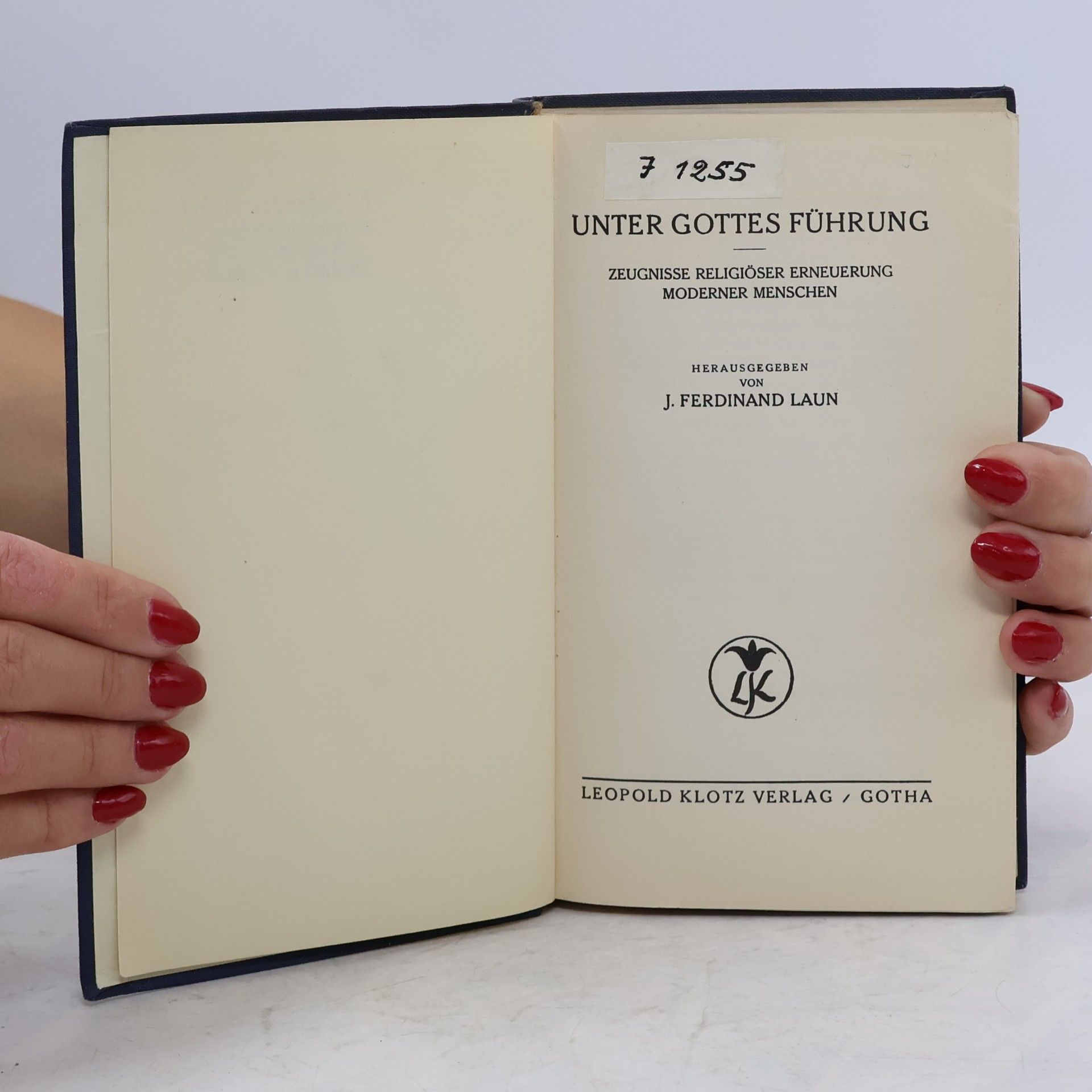 J. Ferdinand Laun Unter Gottes Führung