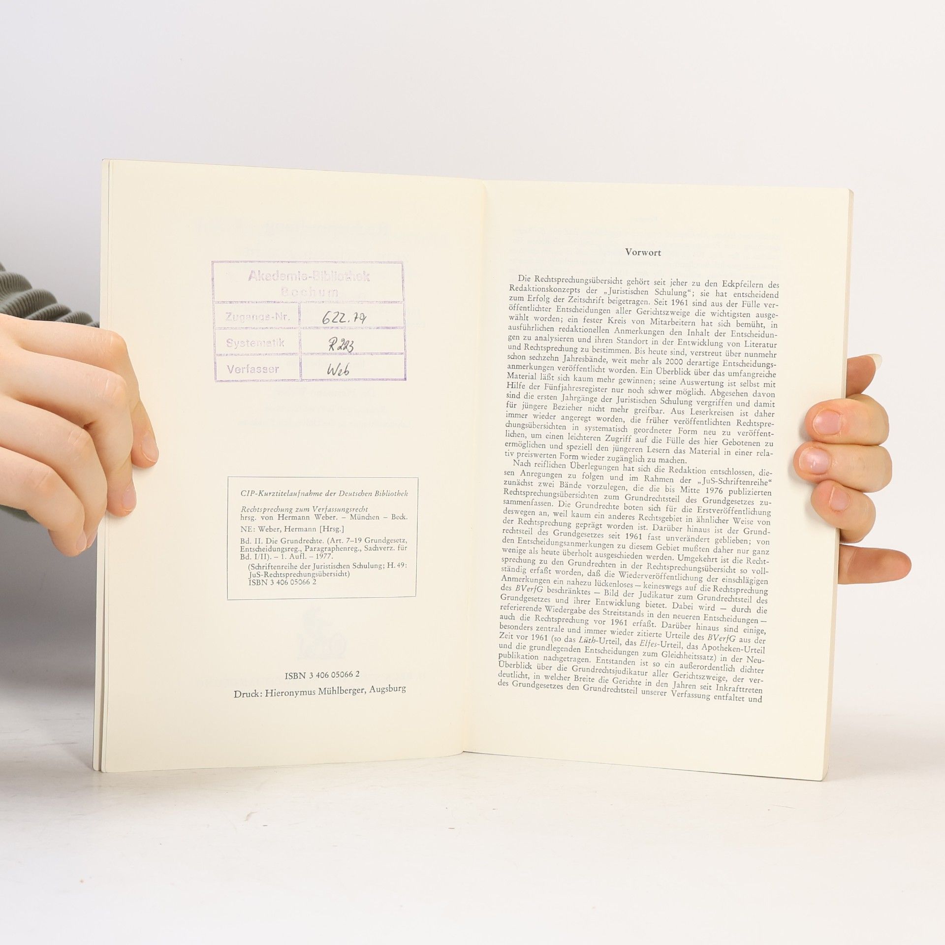 Hermann Weber JuS-Schriftenreihe - 2: Rechtsprechung zum Verfassungsrecht