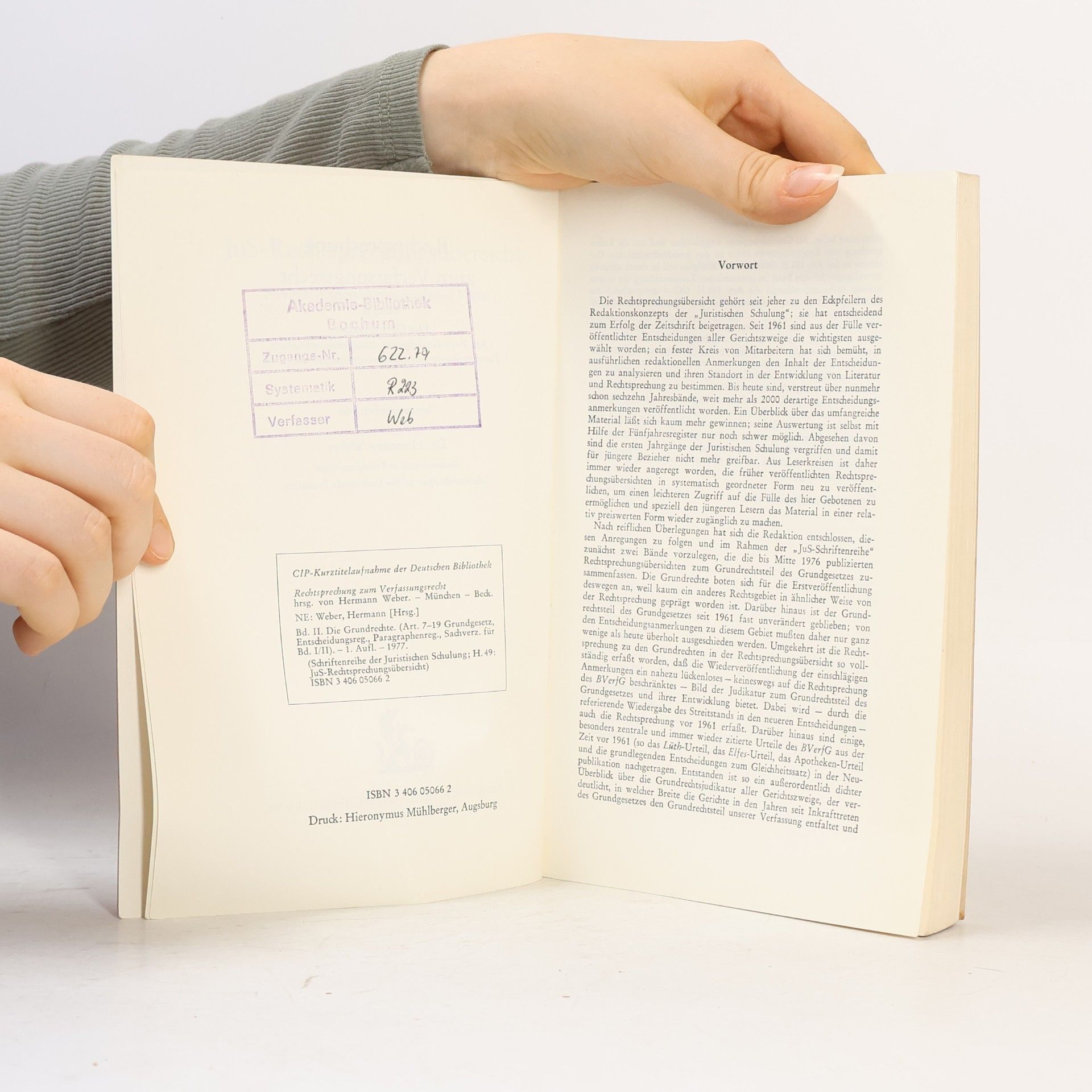 Hermann Weber JuS-Schriftenreihe - 2: Rechtsprechung zum Verfassungsrecht