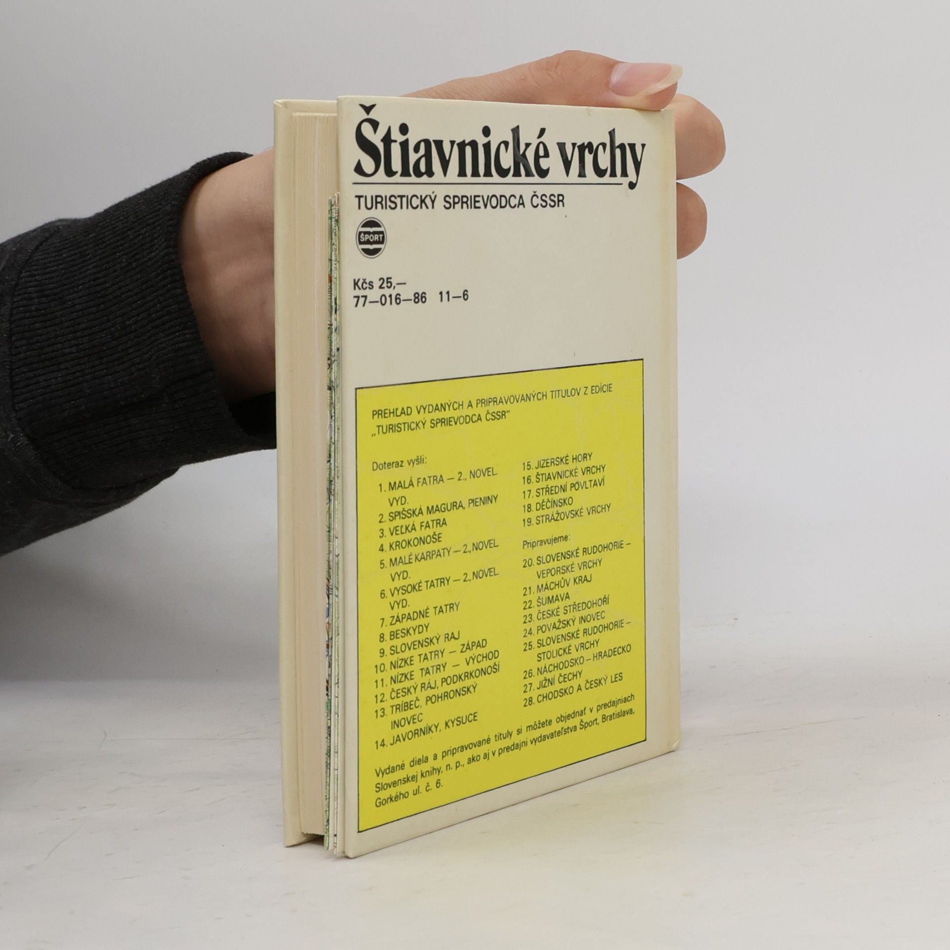 Albert Kelemen Štiavnické vrchy. Turistický sprievodca ČSSR 16