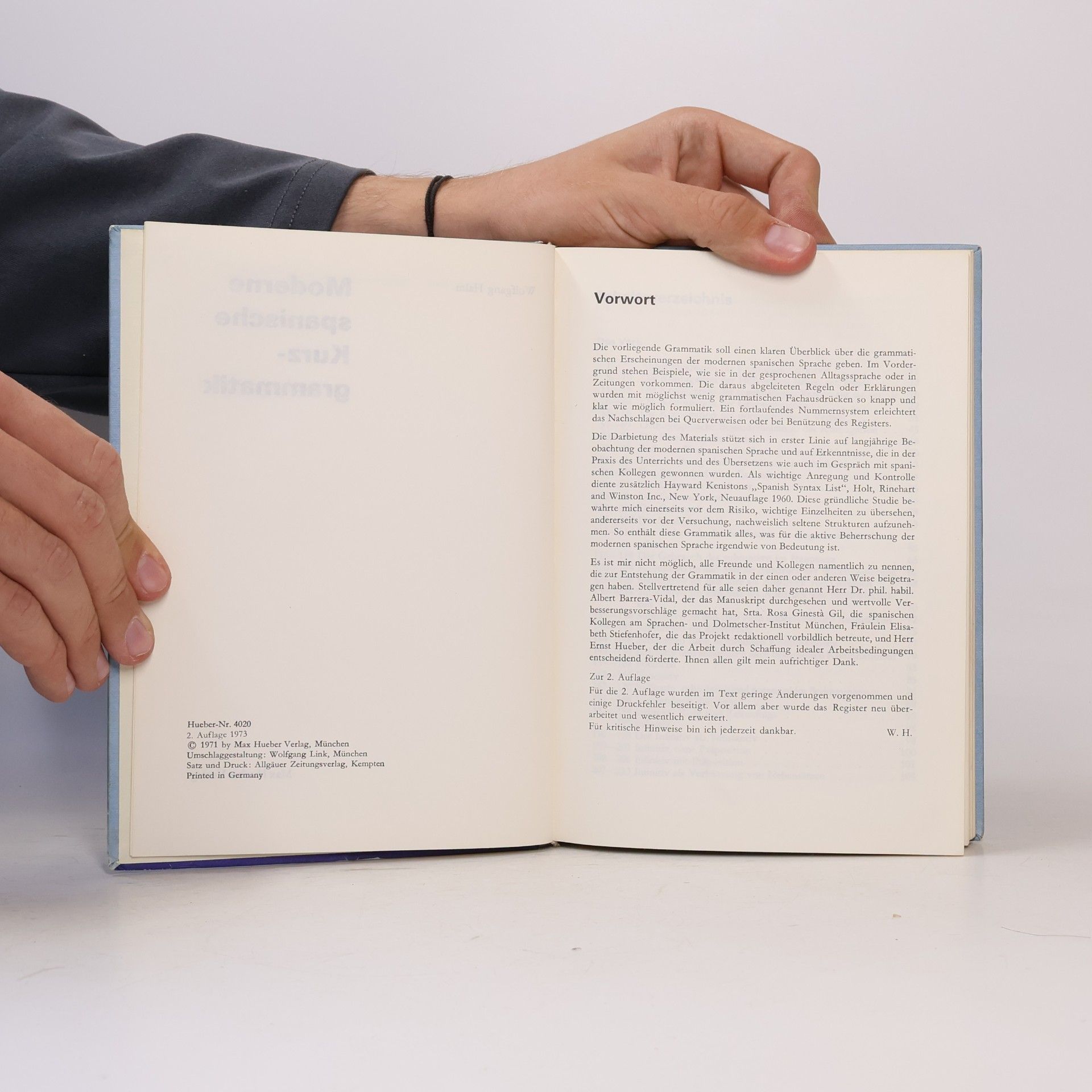 Wolfgang Halm Modeme spanische Kurzgrammatik
