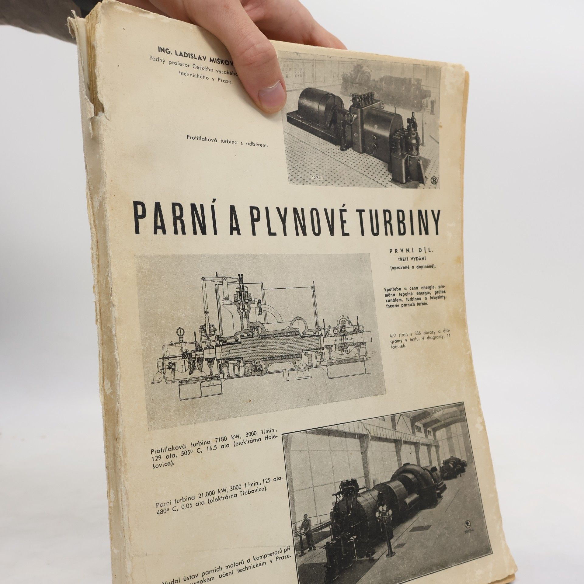 Ladislav Miškovský Parní a plynové turbiny. RPvní díl