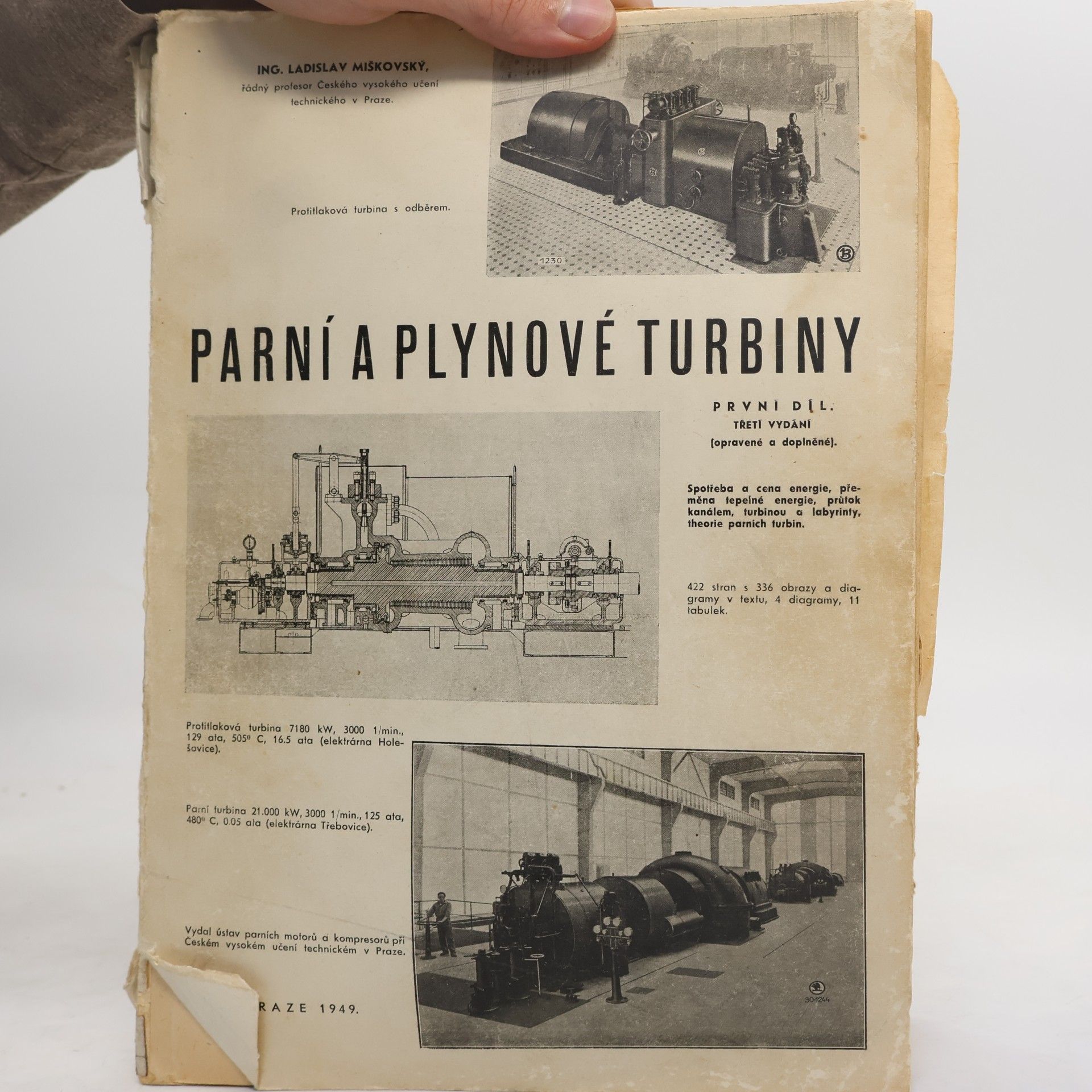 Ladislav Miškovský Parní a plynové turbiny. RPvní díl