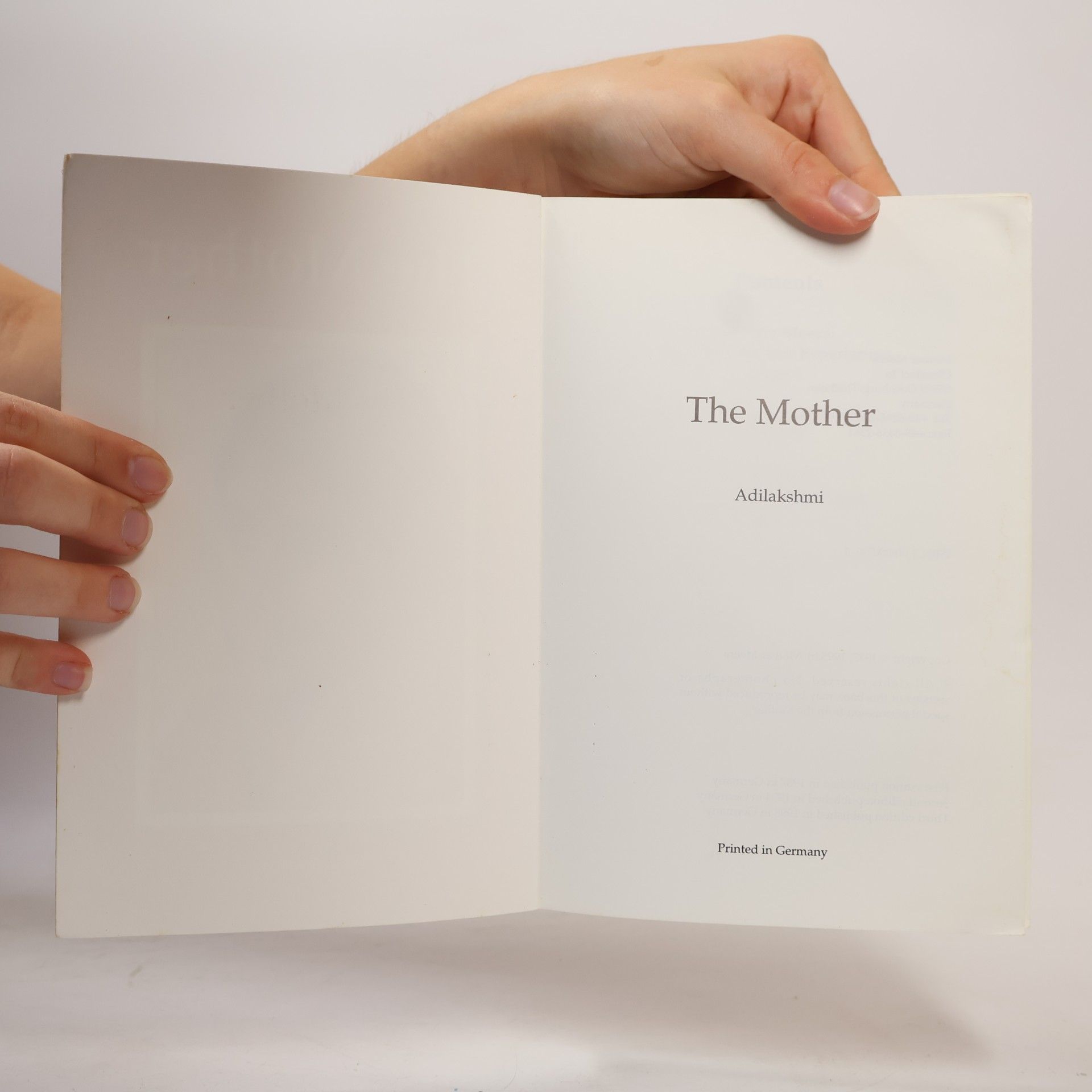 Adilakshmi Olati The Mother