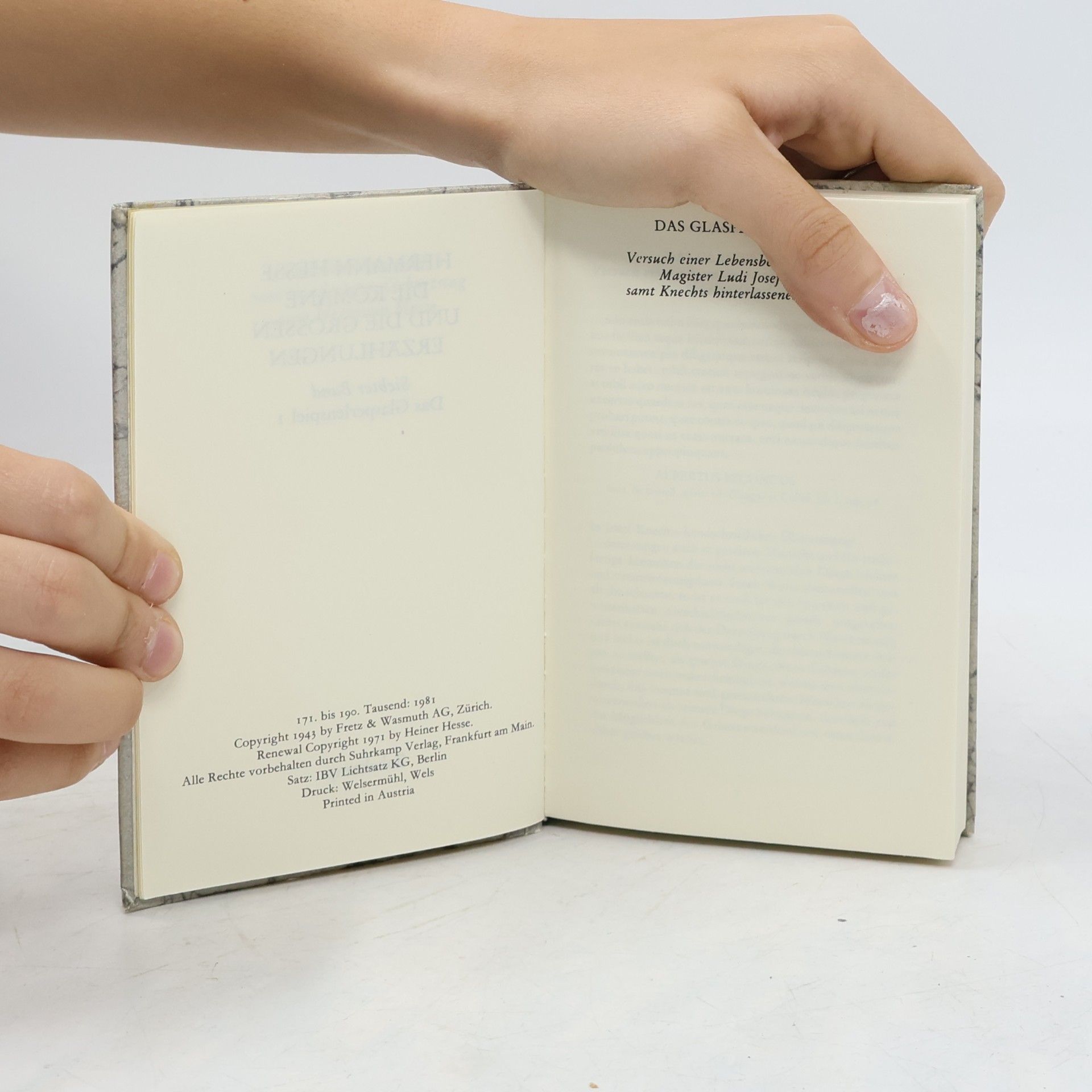 Hermann Hesse Glasperlenspiel 1