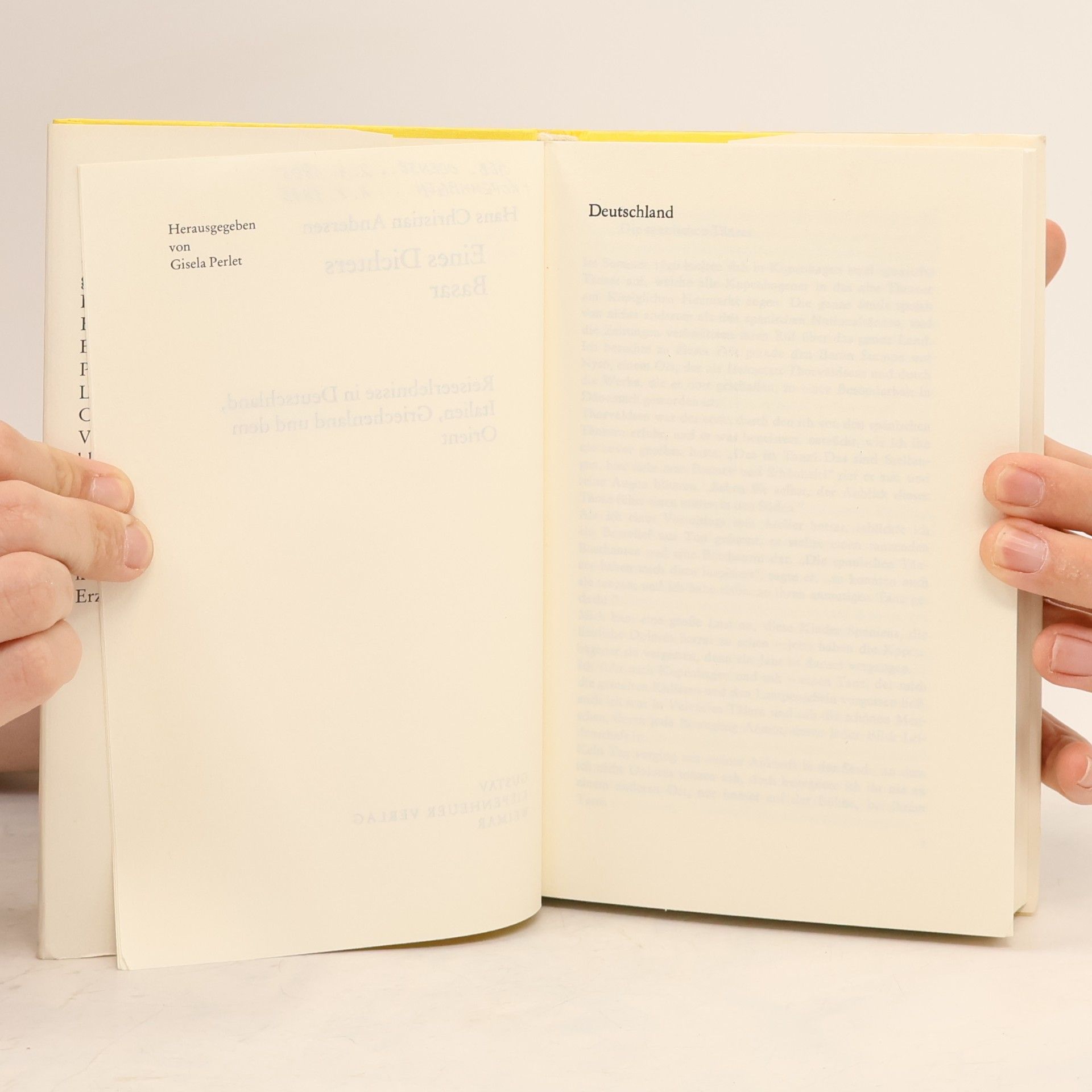 Hans Christian Andersen Eines Dichters Basar