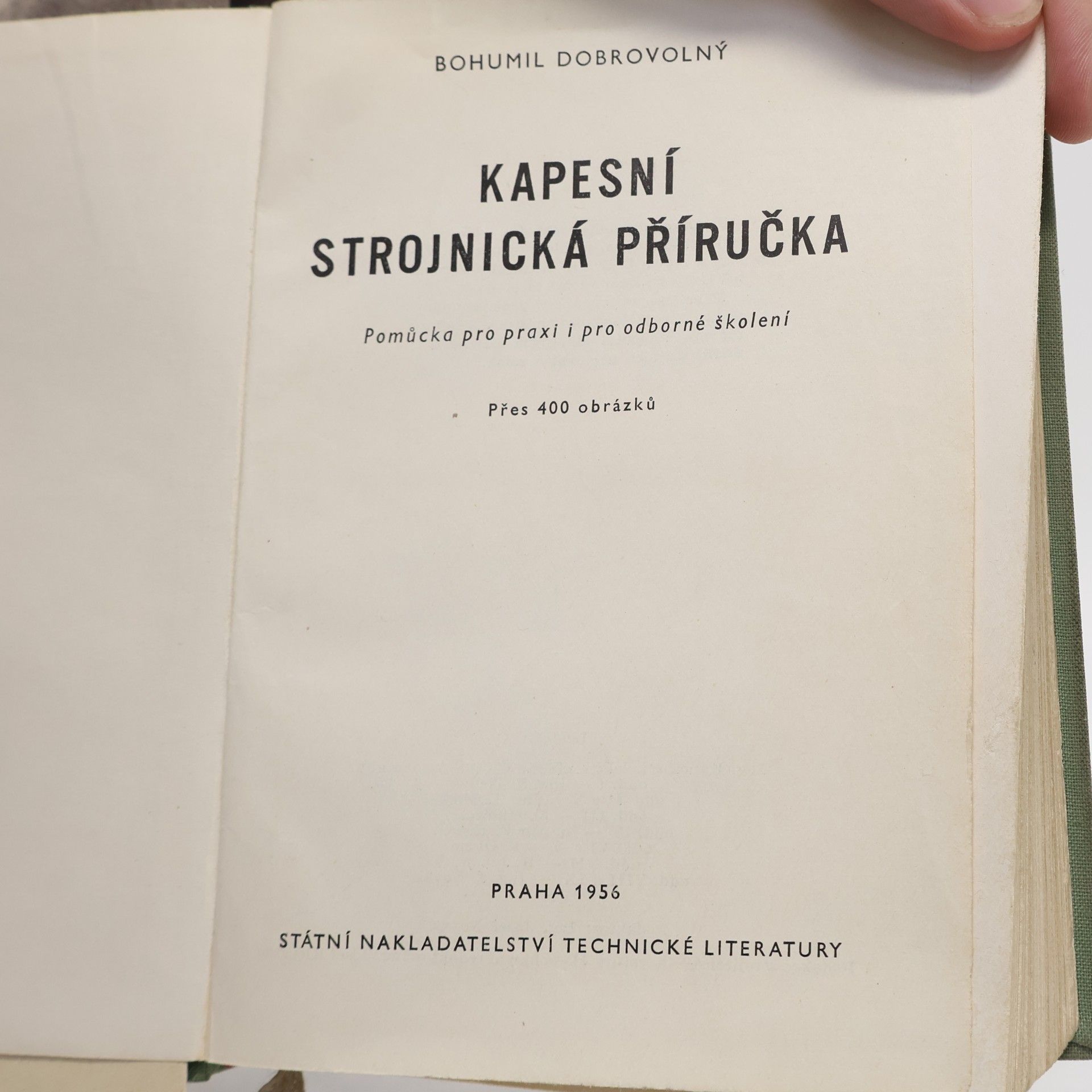 Bohumil Dobrovolný Kapesní strojnická příručka