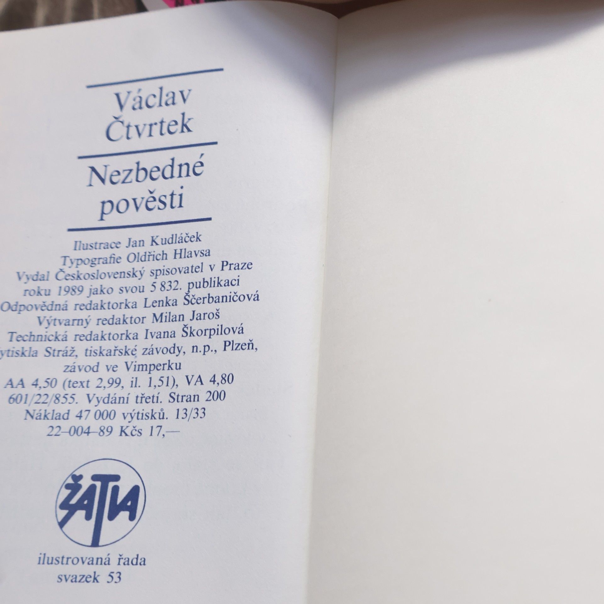 Václav Čtvrtek Nezbedné pověsti