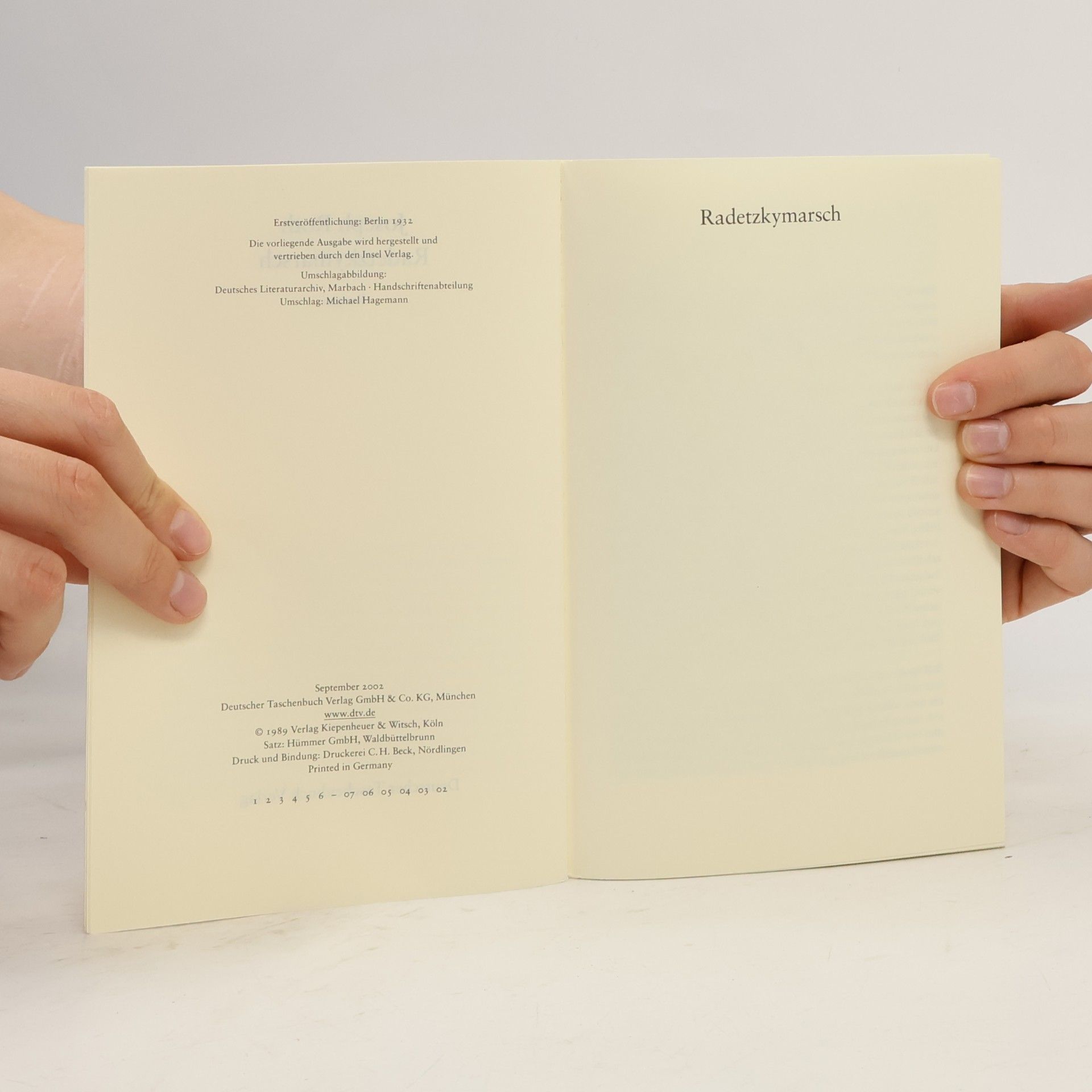 Joseph Roth Radetzkymarsch