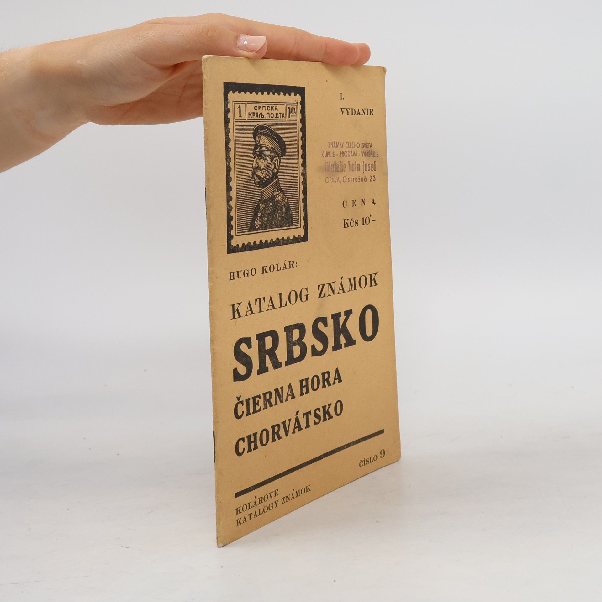 Hugo Kolár Katalog známok. Srbsko, Čierna Hora, Chorvátsko