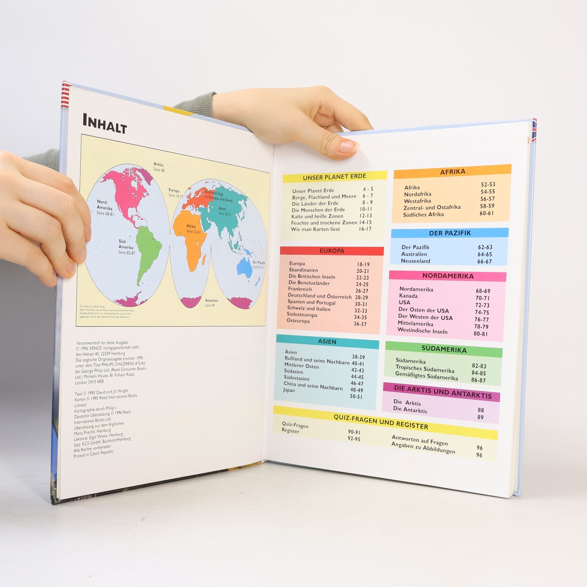 David Wright Atlas für Kinder (Atlas pro děti)