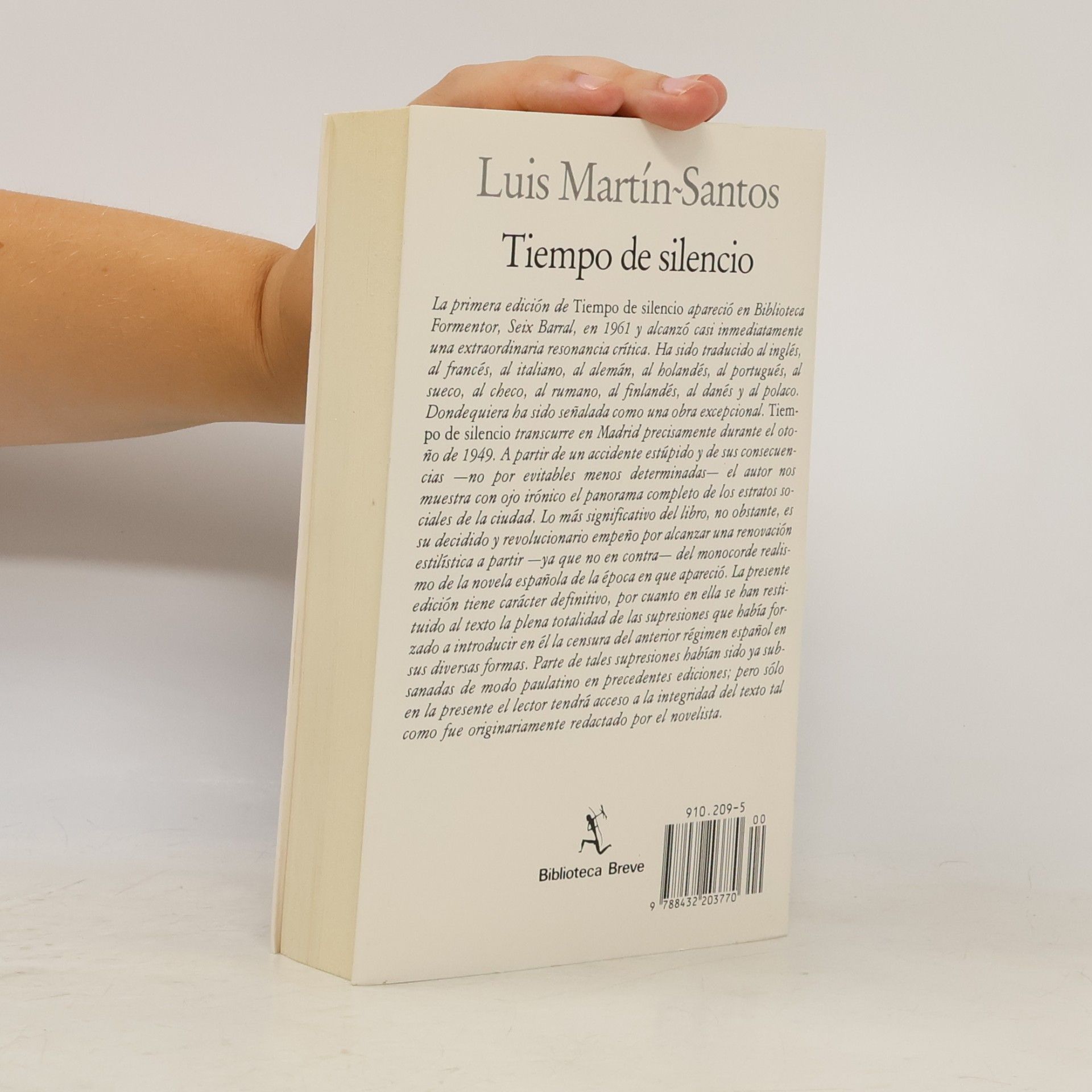 Luis Martín Santos Biblioteca Breve: Tiempo de silencio