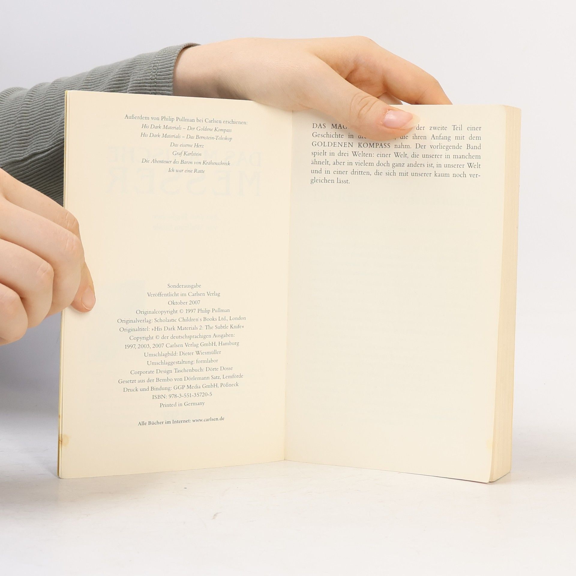 Philip Pullman Der goldene Kompass 2. Das magische Messer