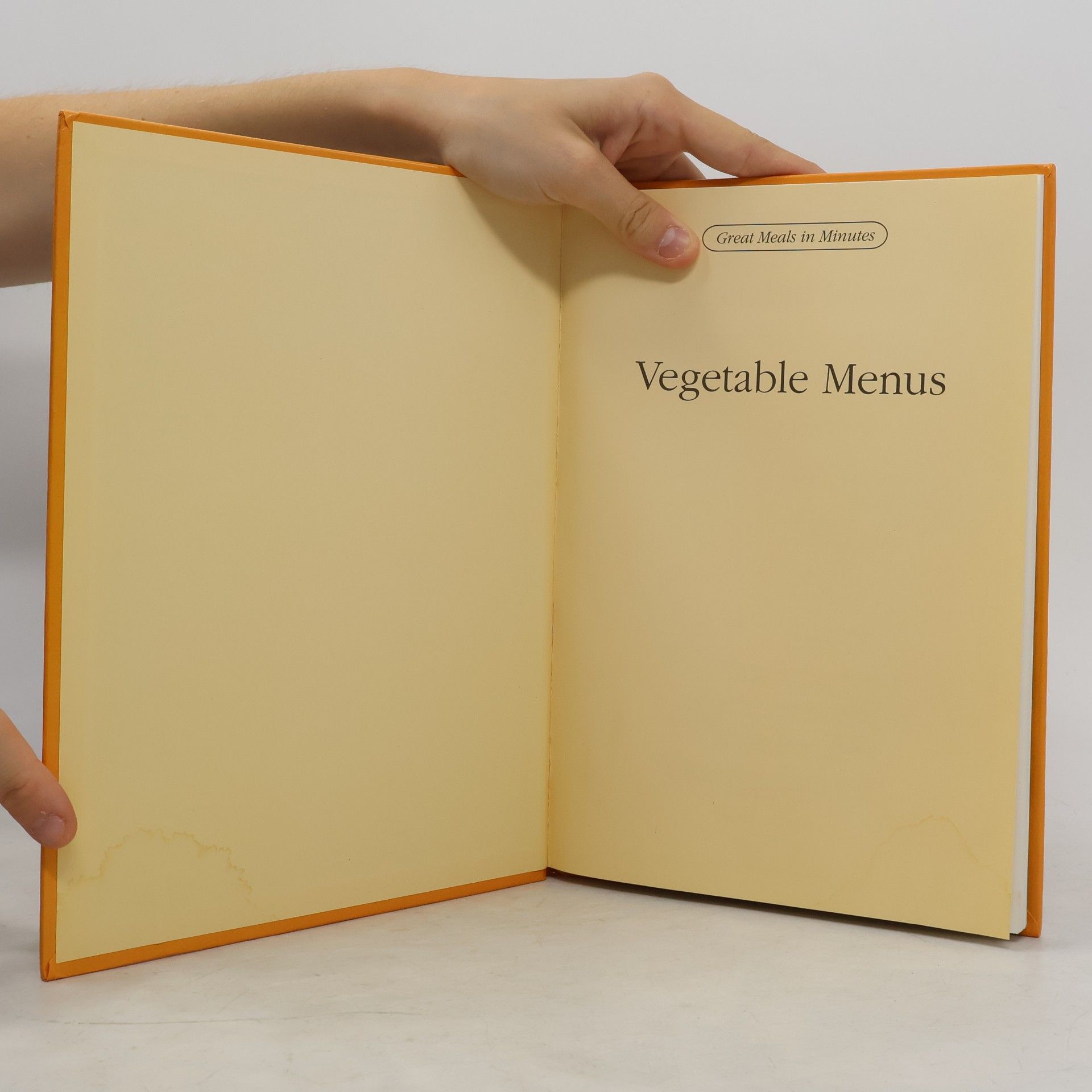 Great Meals in Minutes: Vegetable Menus