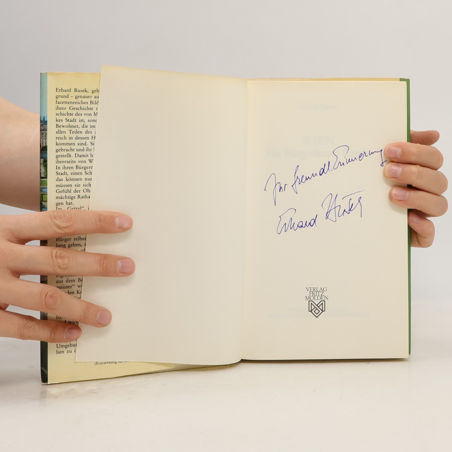 Erhard Busek Wien. Ein bürgerliches Credo