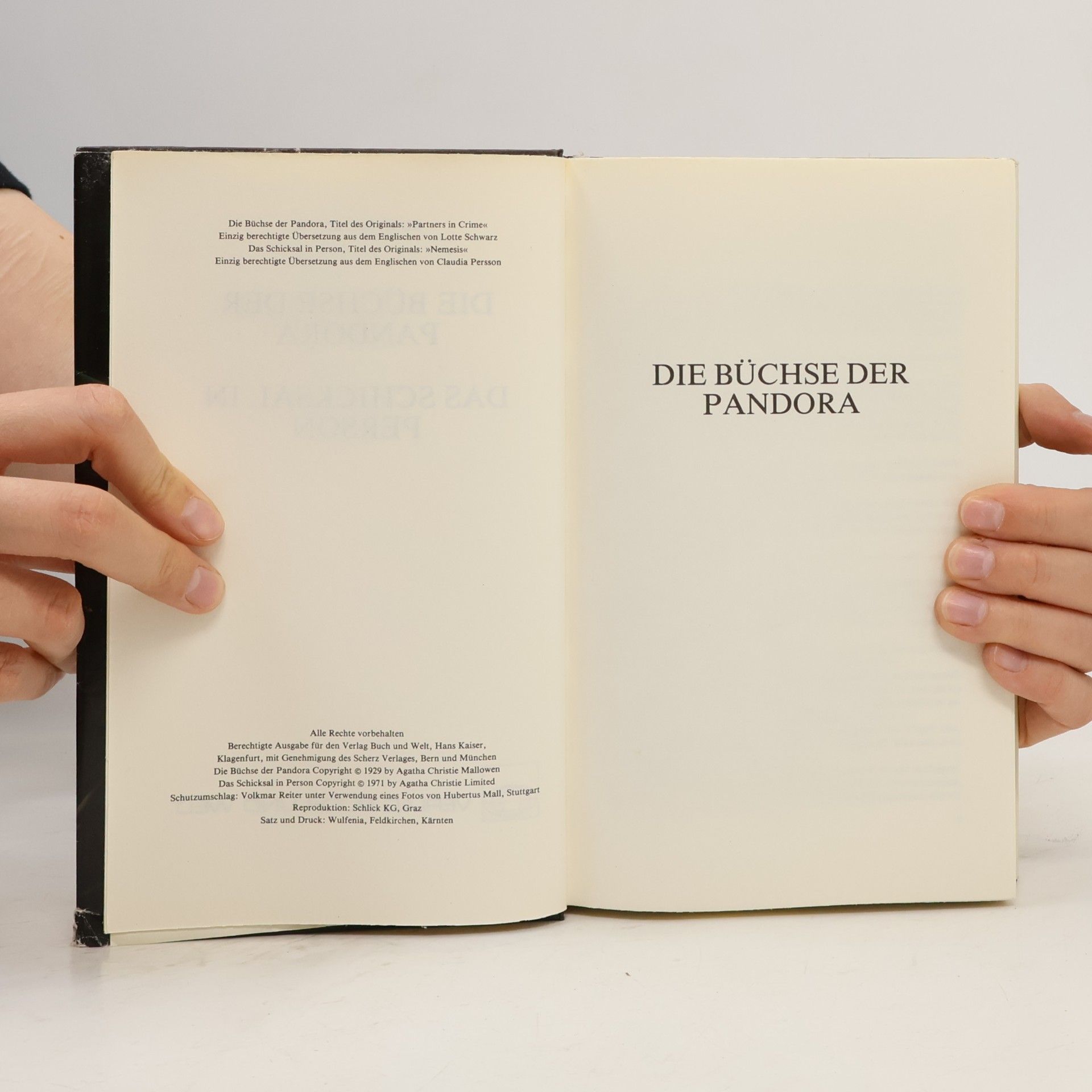 Agatha Christie Die Büchse der Pandora. Das Schicksal in Person