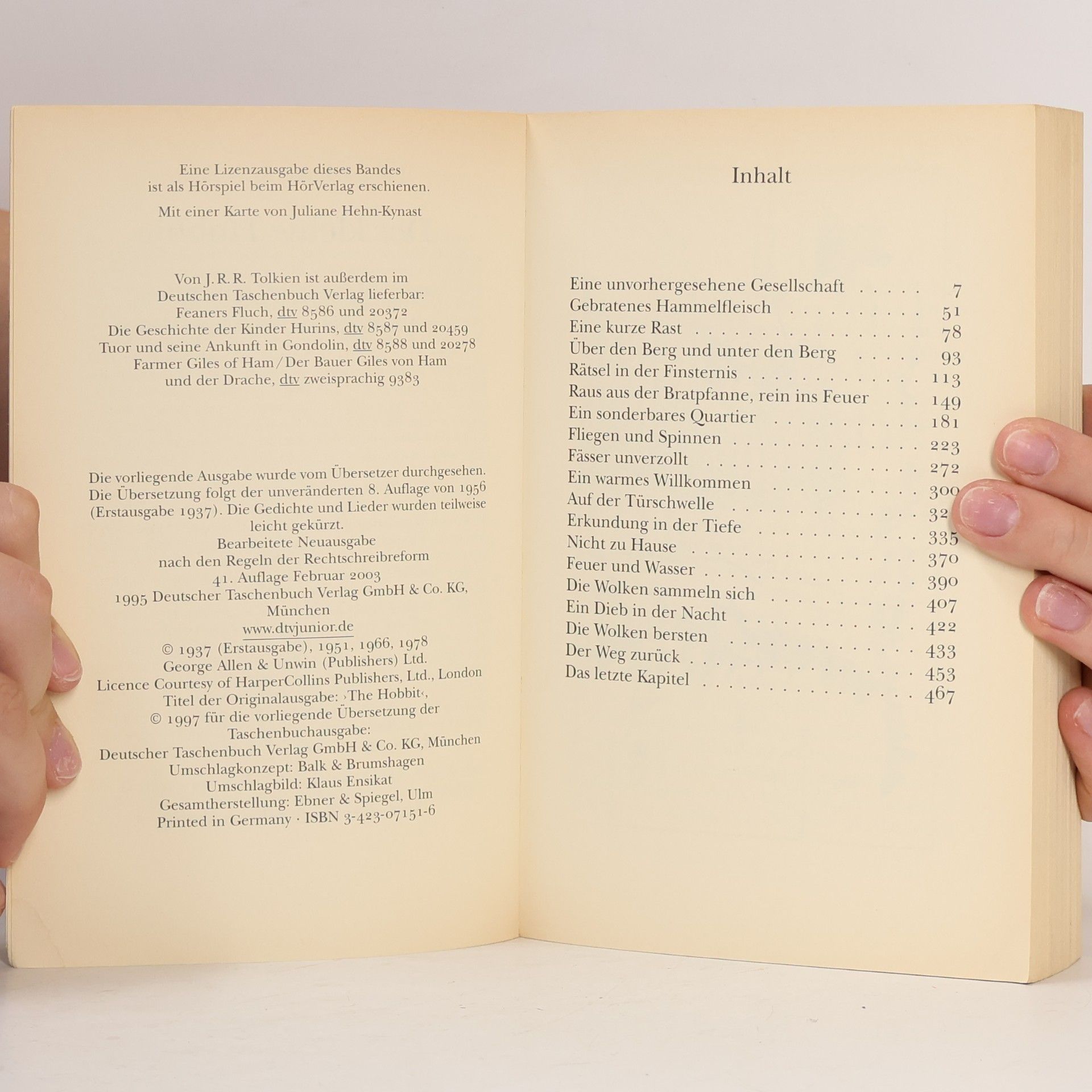 John Ronald Reuel Tolkien Der kleine Hobbit