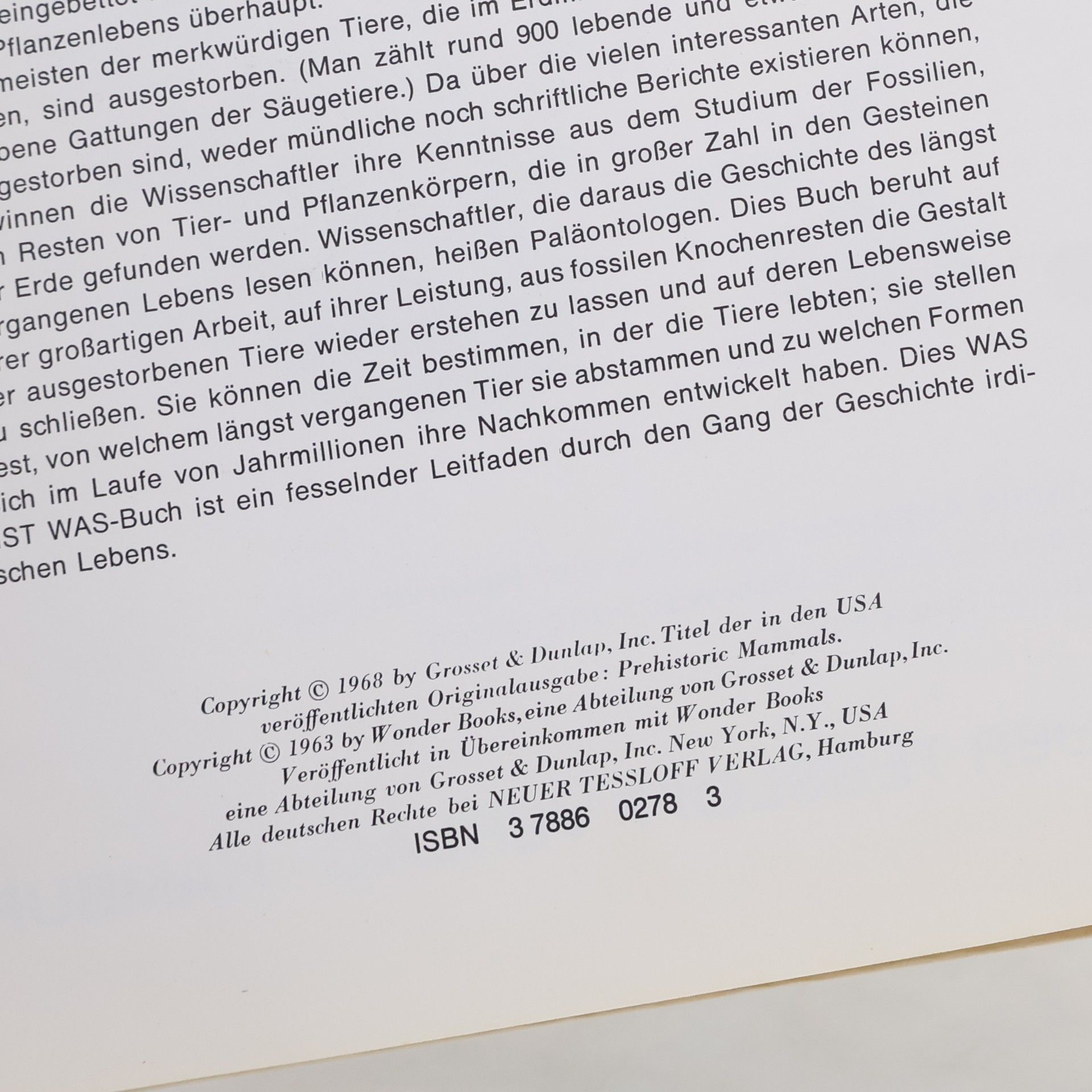 Christian Spaeth Was ist was? 38: Säugetiere der Vorzeit