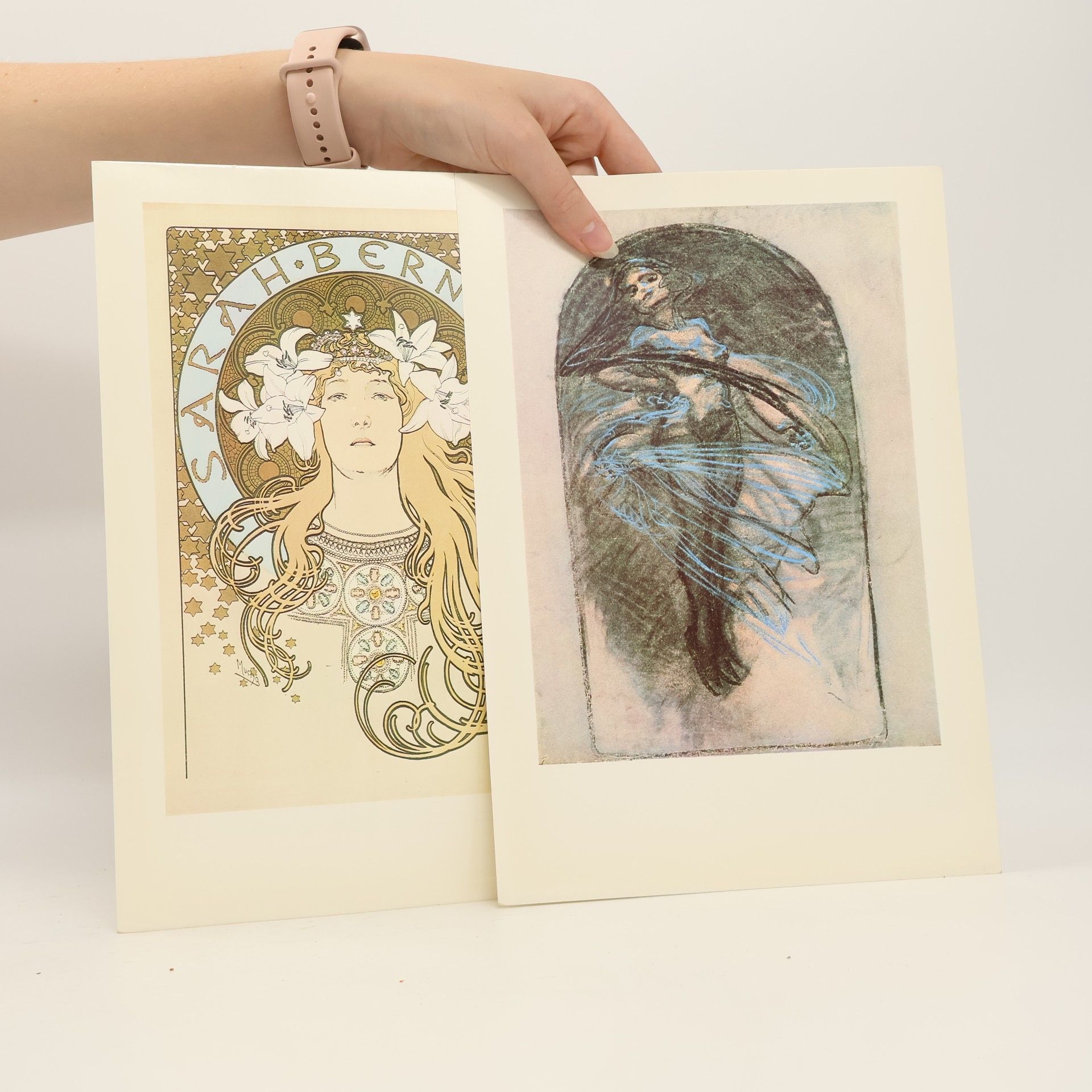 Alphonse Mucha Alfons Mucha : Tmavovláska (soubor 15 reprodukcí)