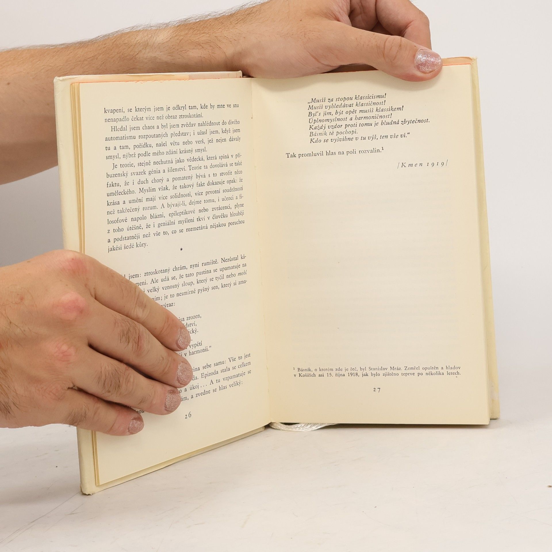 Karel Čapek Marsyas čili Na okraj literatury