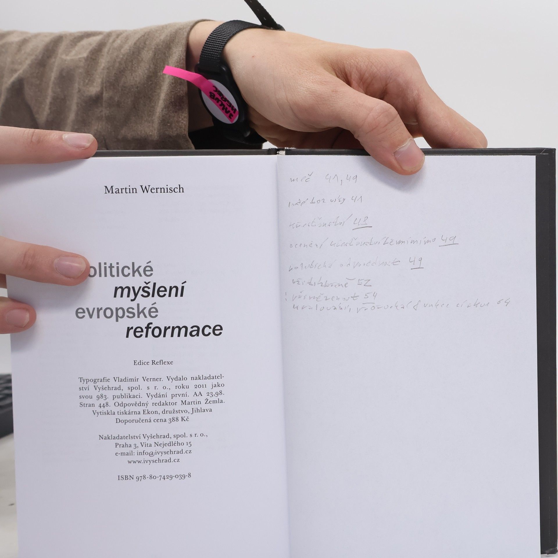 Martin Wernisch Politické myšlení evropské reformace