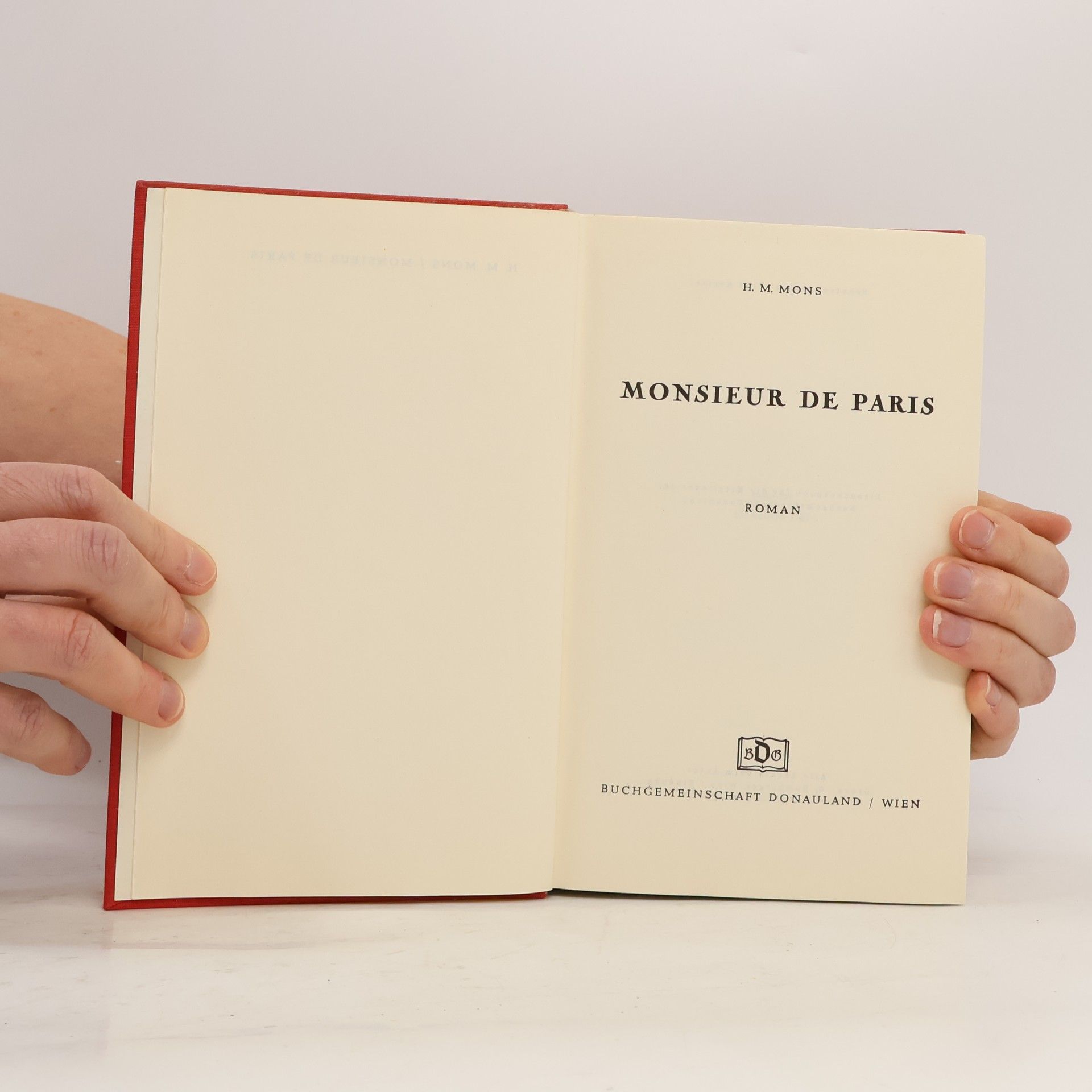 H. M. Mons Monsieur de Paris