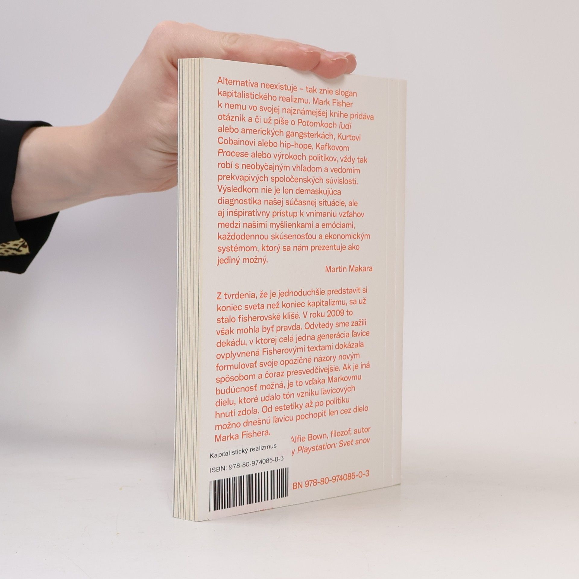 Mark Fisher Kapitalistický realizmus
