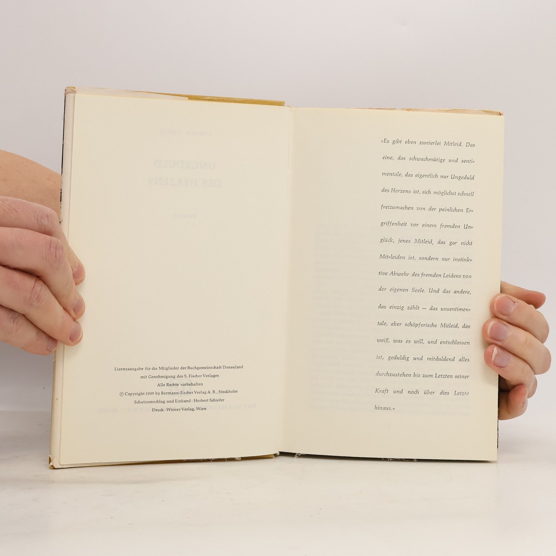 Stefan Zweig Ungeduld des Herzens