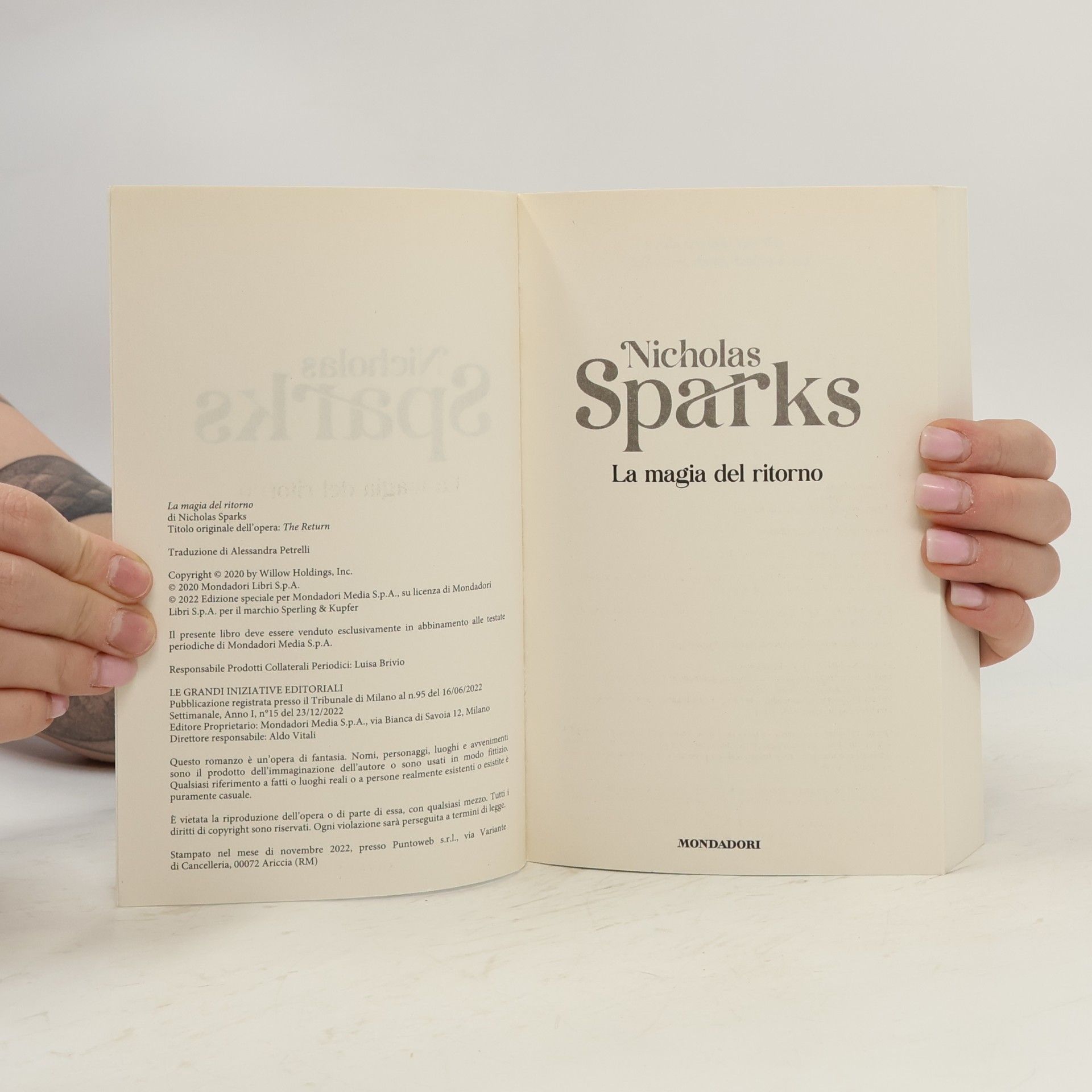 Nicholas Sparks La magia del ritorno